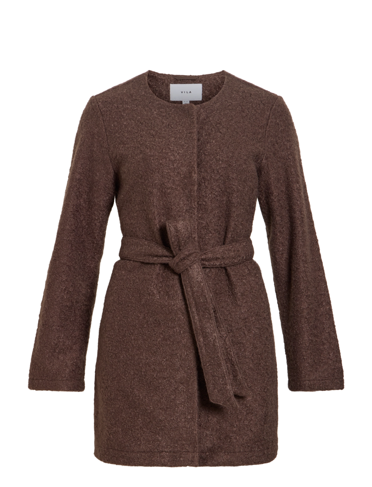 Vila - VIRAZZI L/S BELT COAT/TB/RK - coffee bean - 1