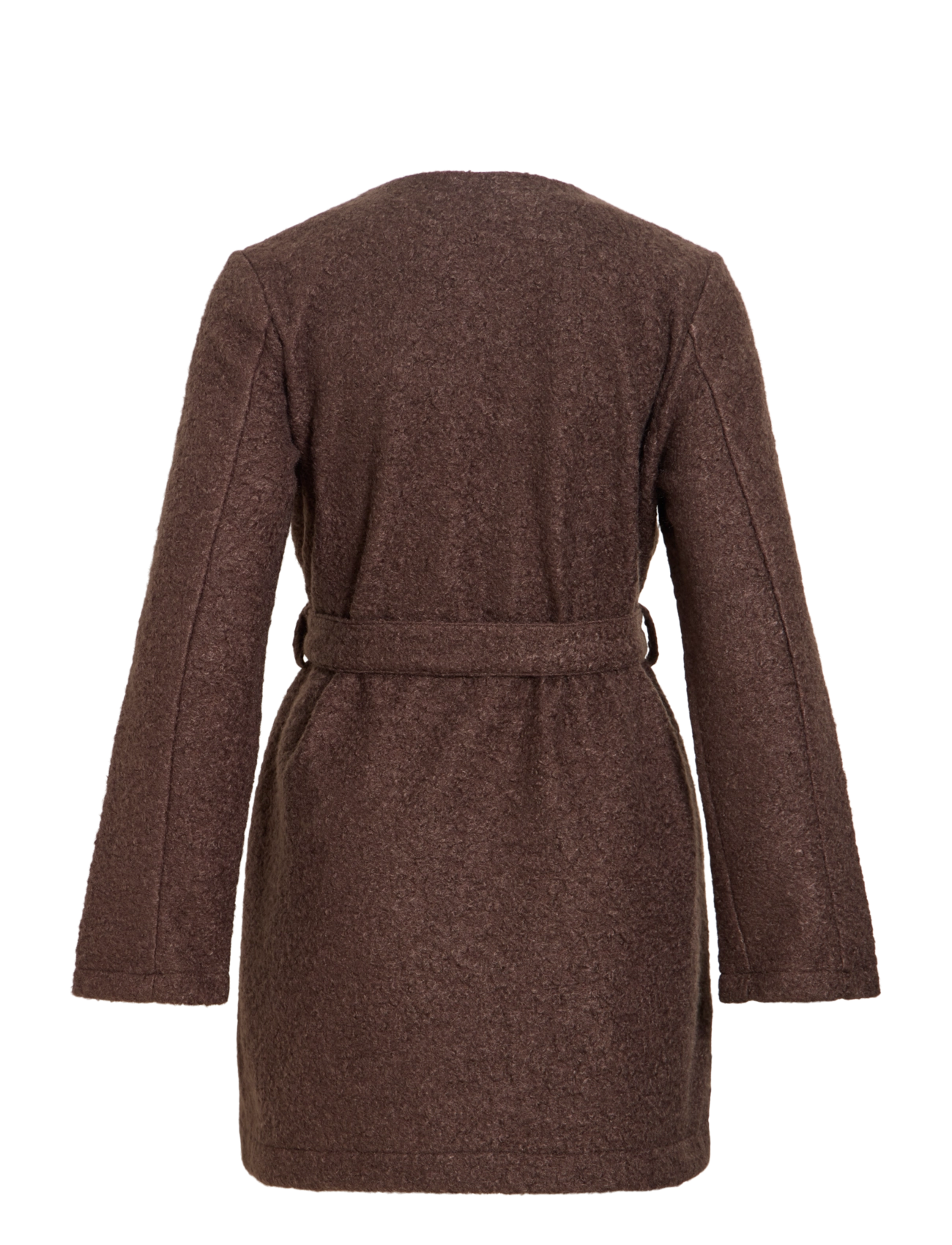 Vila - VIRAZZI L/S BELT COAT/TB/RK - coffee bean - 2
