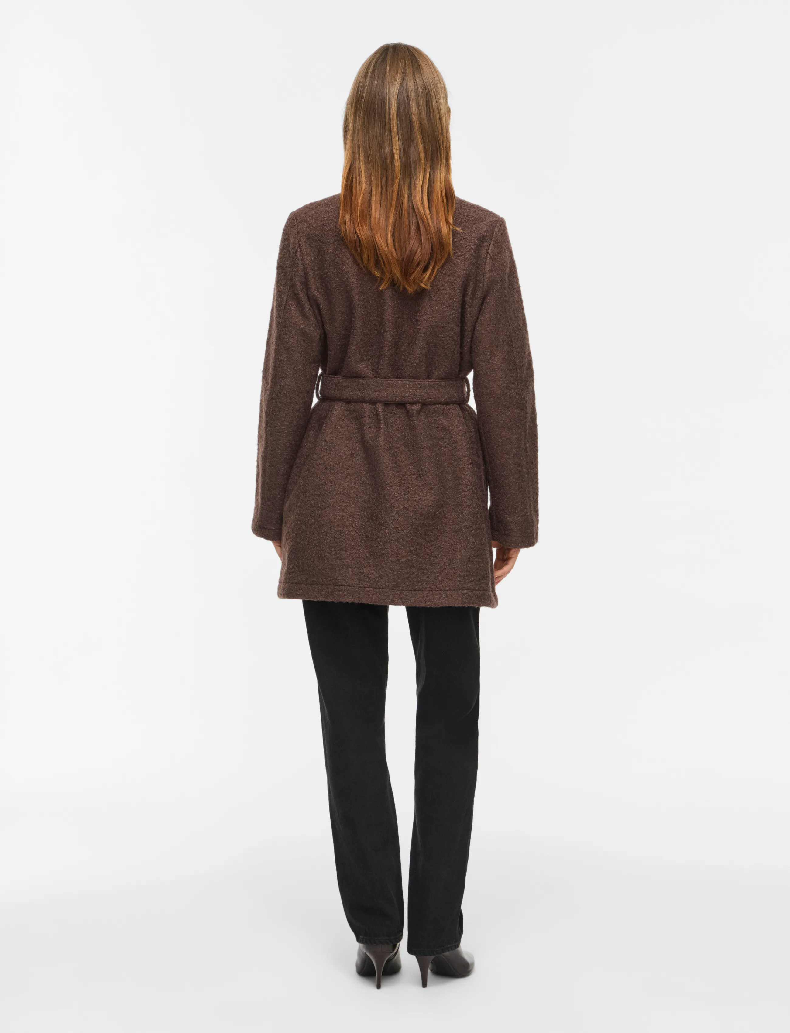 Vila - VIRAZZI L/S BELT COAT/TB/RK - coffee bean - 3