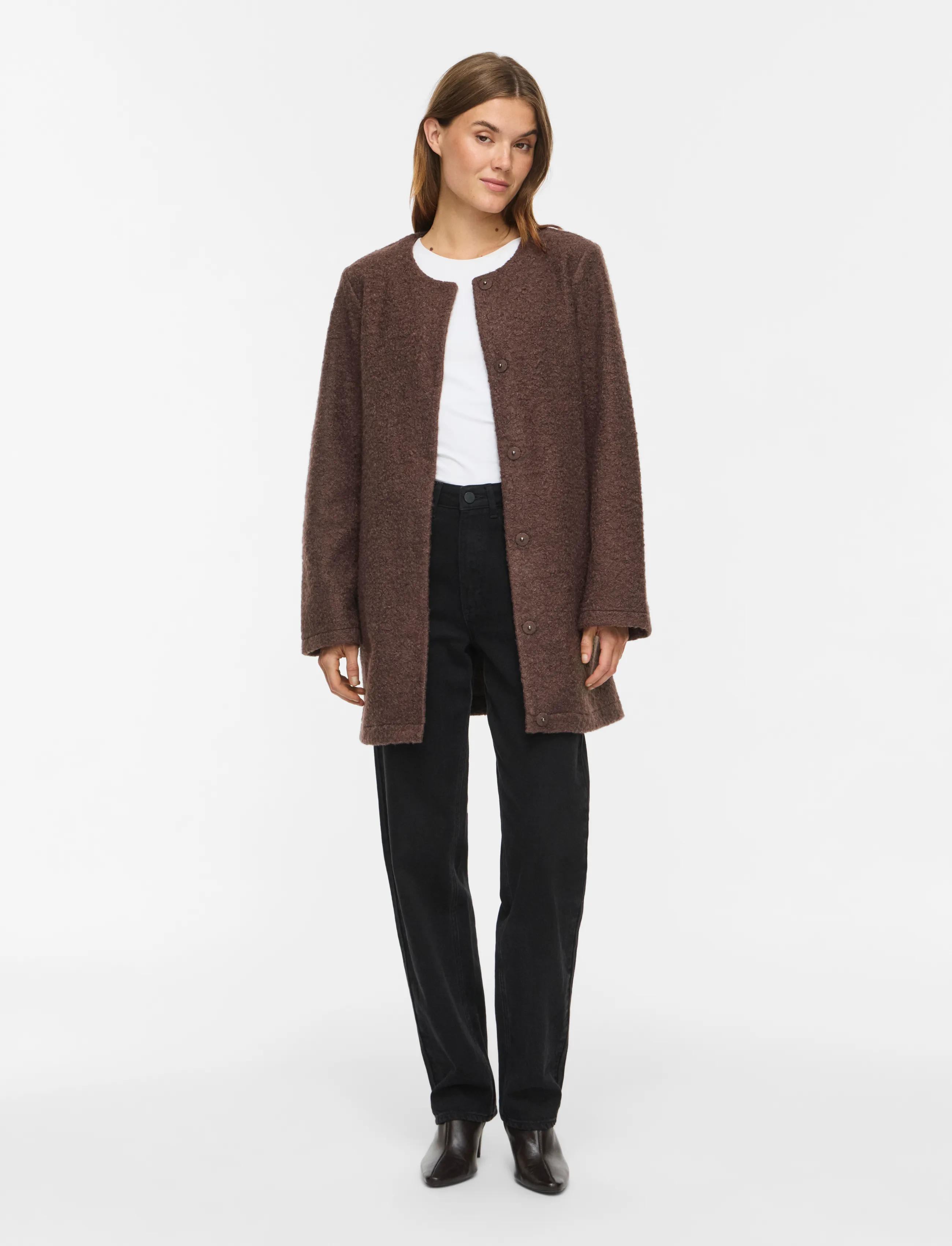 Vila - VIRAZZI L/S BELT COAT/TB/RK - coffee bean - 4