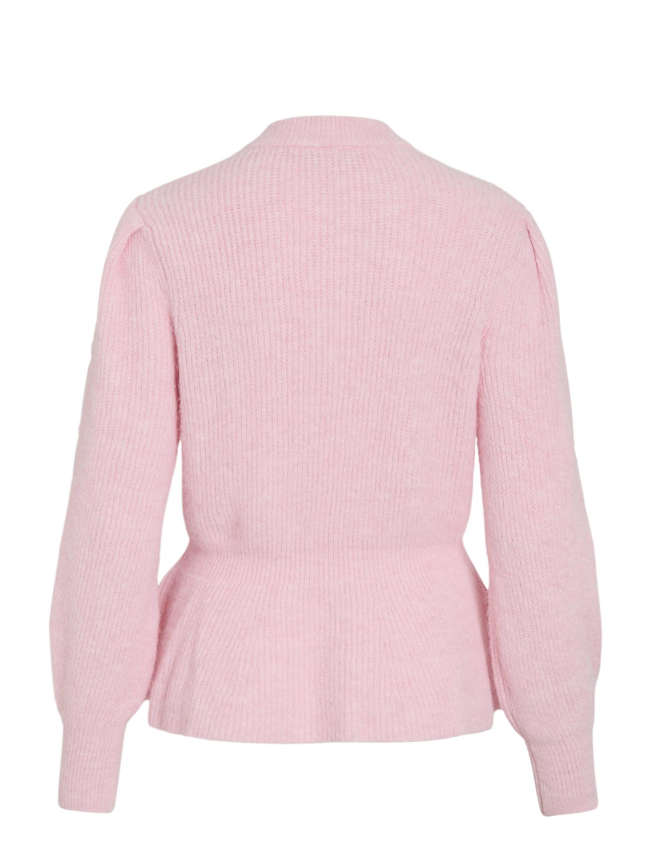 Vila - VIGRACIE L/S PEPLUM ZIP KNIT CARDI/PB/RN - strickjacken - ballet slipper - 2