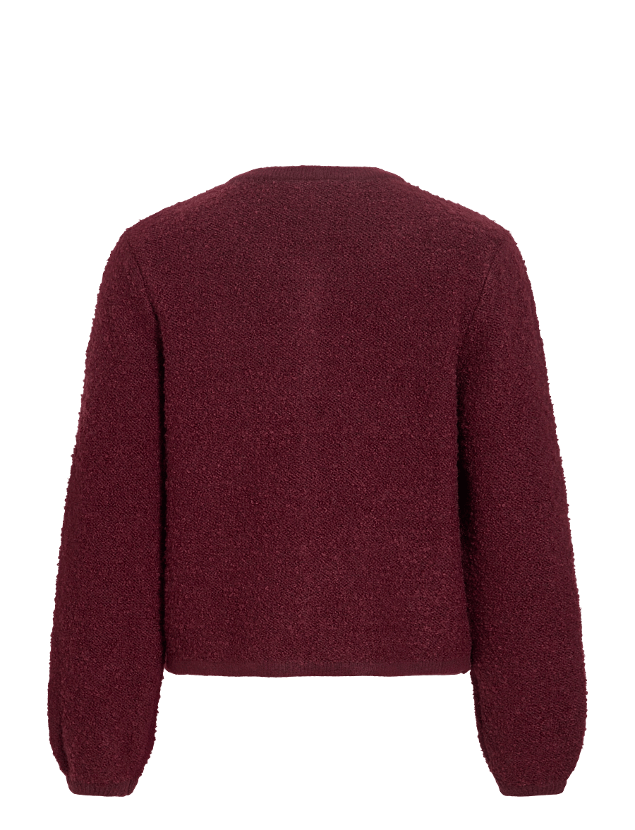 Vila - VIPIGGA O-NECK L/S KNIT JACKET NOOS - cardigans - port royale - 2