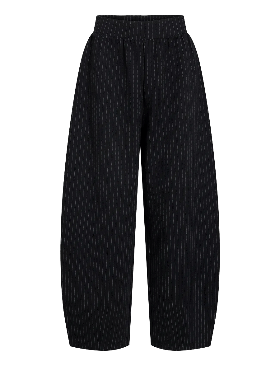 Vila - VIMASTRIBA 7/8 HW BARREL PANTS/BFS/1 - barrel-hosen - black beauty - 1