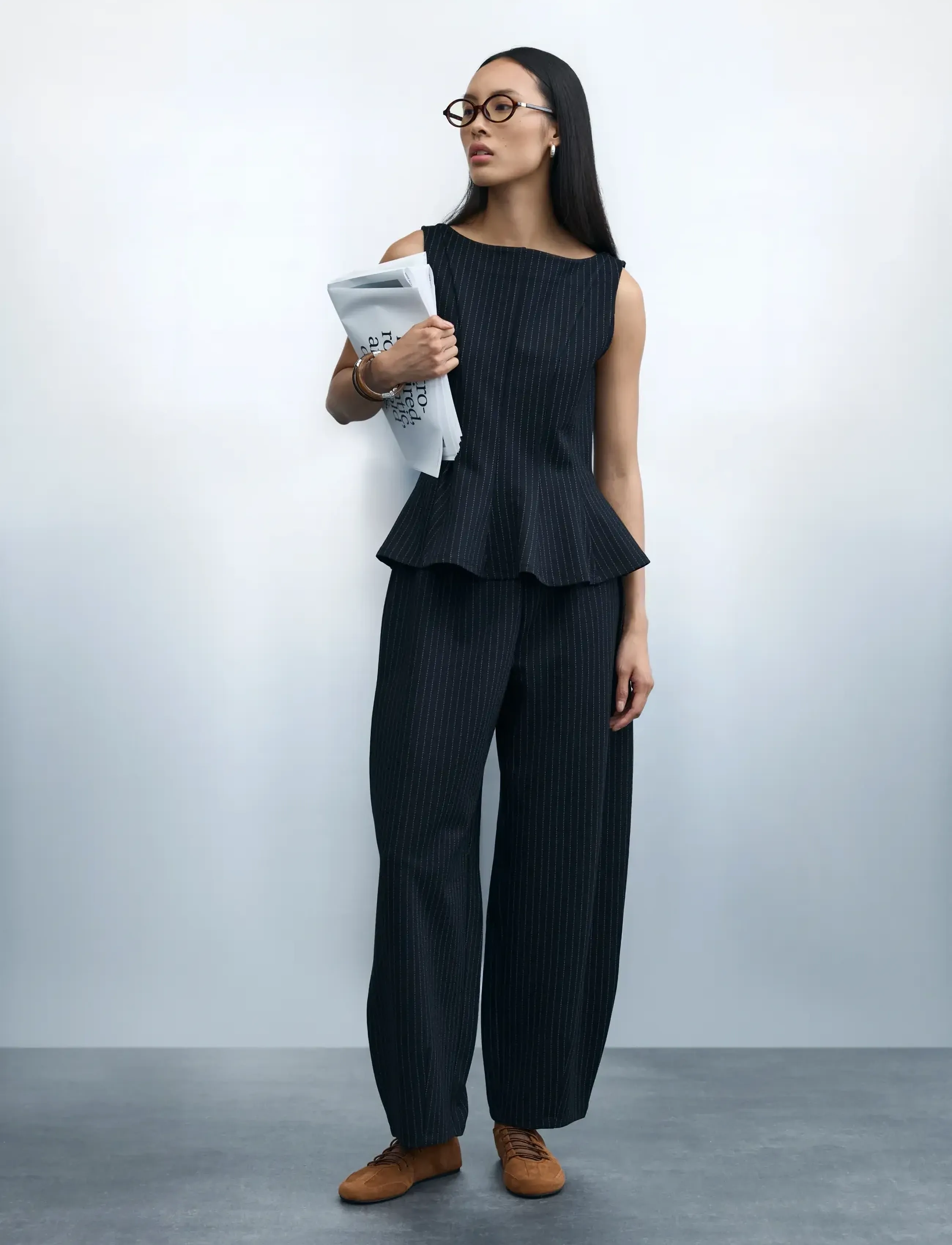 VILA Vimastriba 7/8 Hw Barrel Pants/Bfs/2 mjukisbyxor dam – bild 5