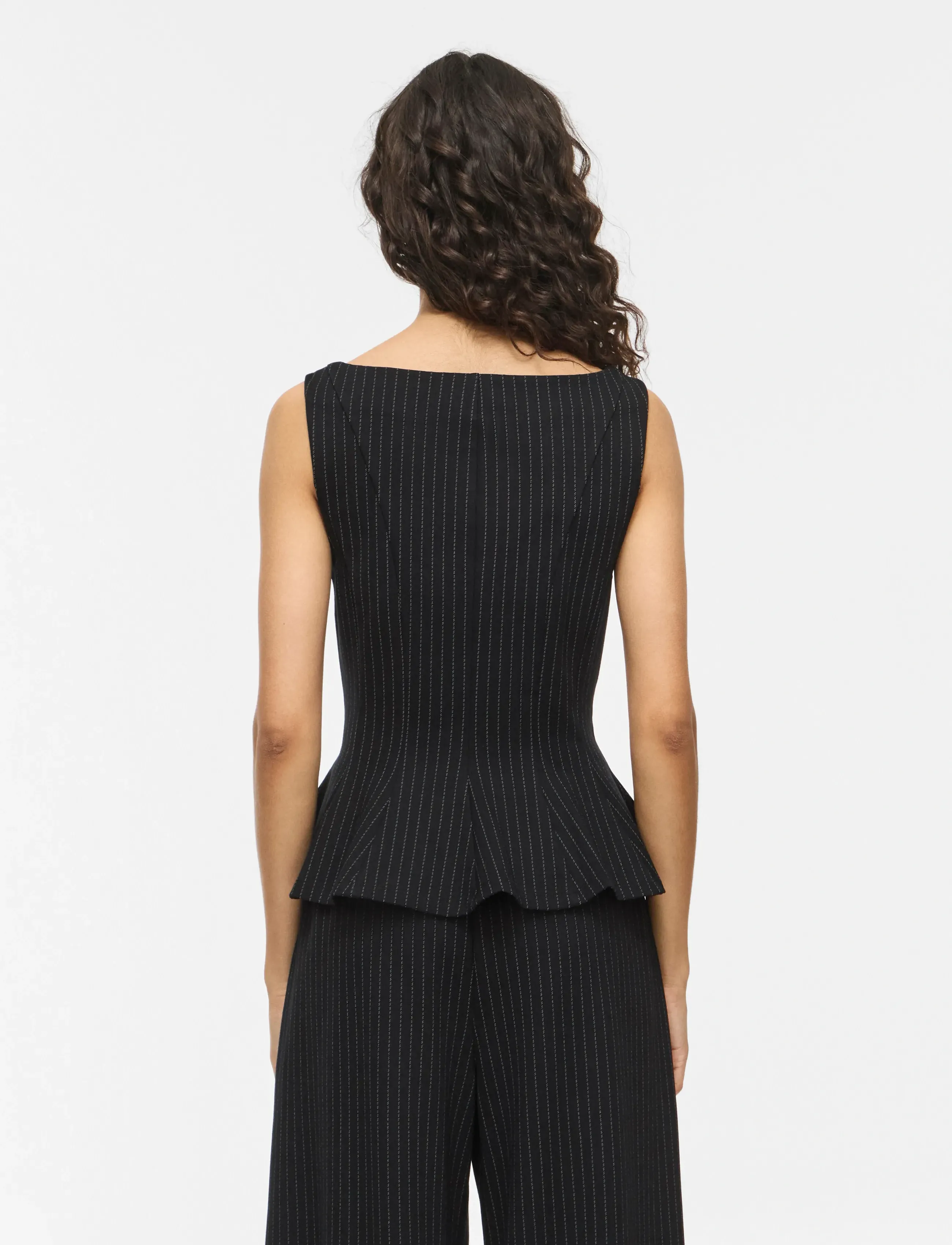 Vila - VIMASTRIBA BOAT NECK S/L TOP/BFS - black beauty - 3