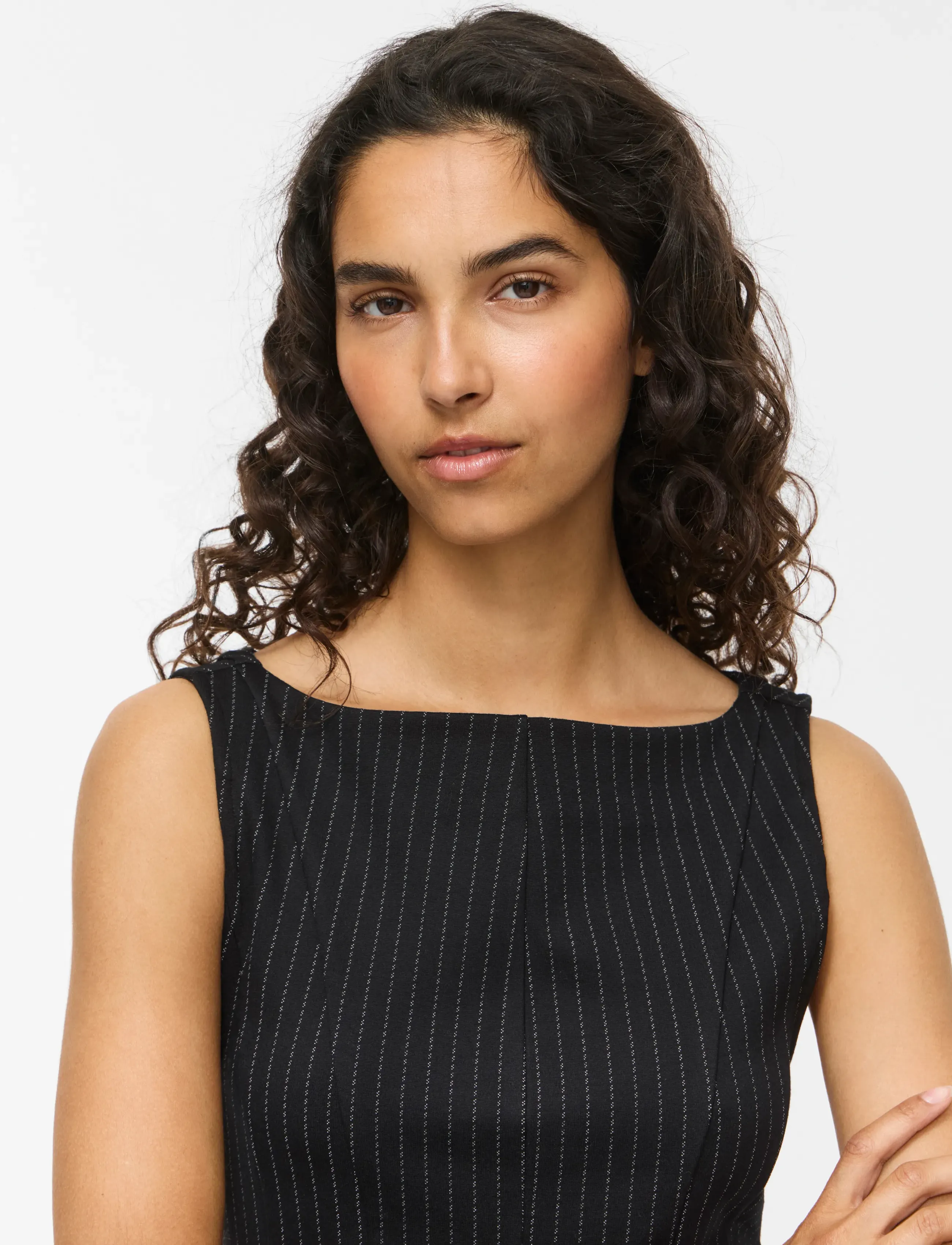 Vila - VIMASTRIBA BOAT NECK S/L TOP/BFS - black beauty - 5