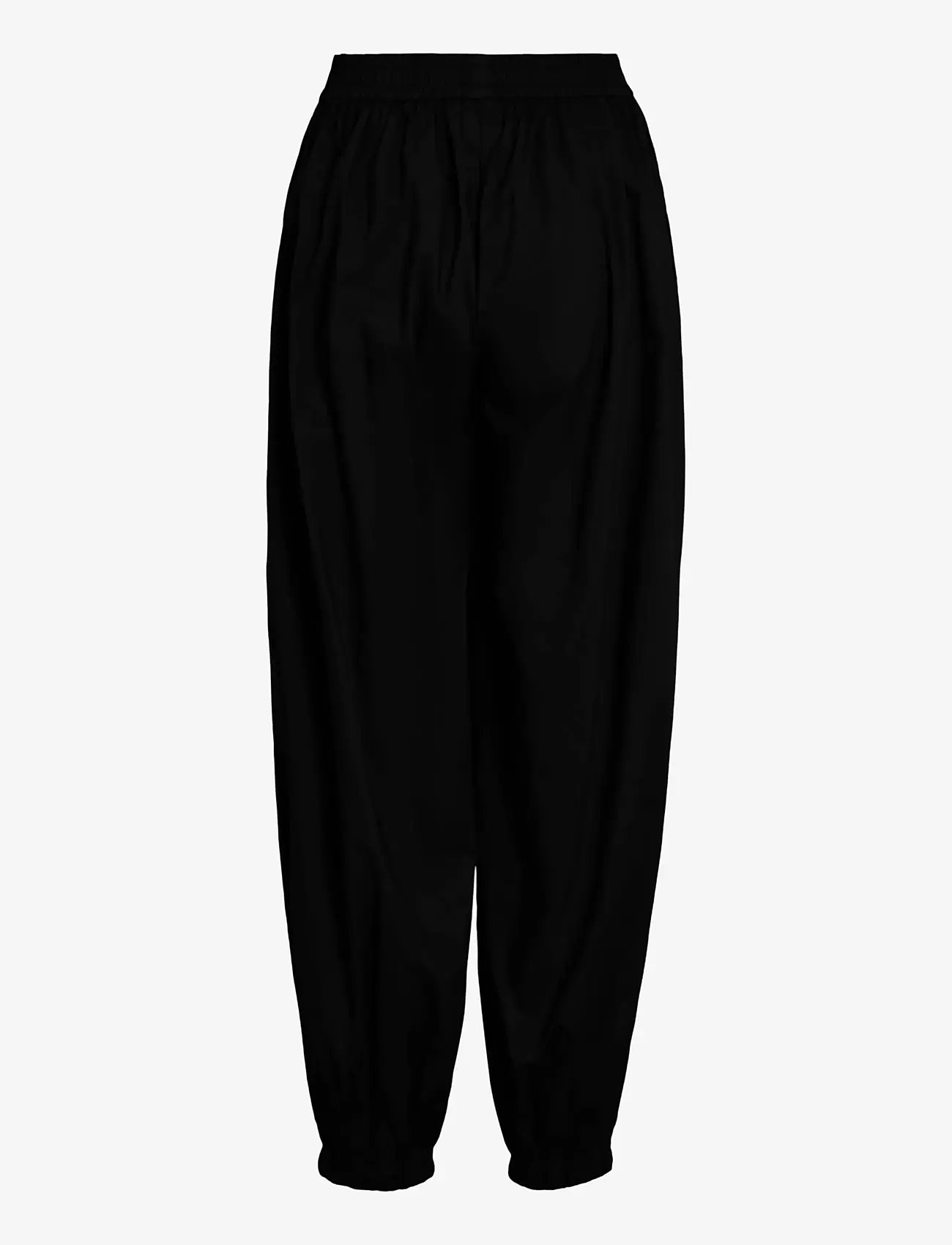 Vila - VIEMILIE HW PARACHUTE PANTS - wide leg trousers - black - 1