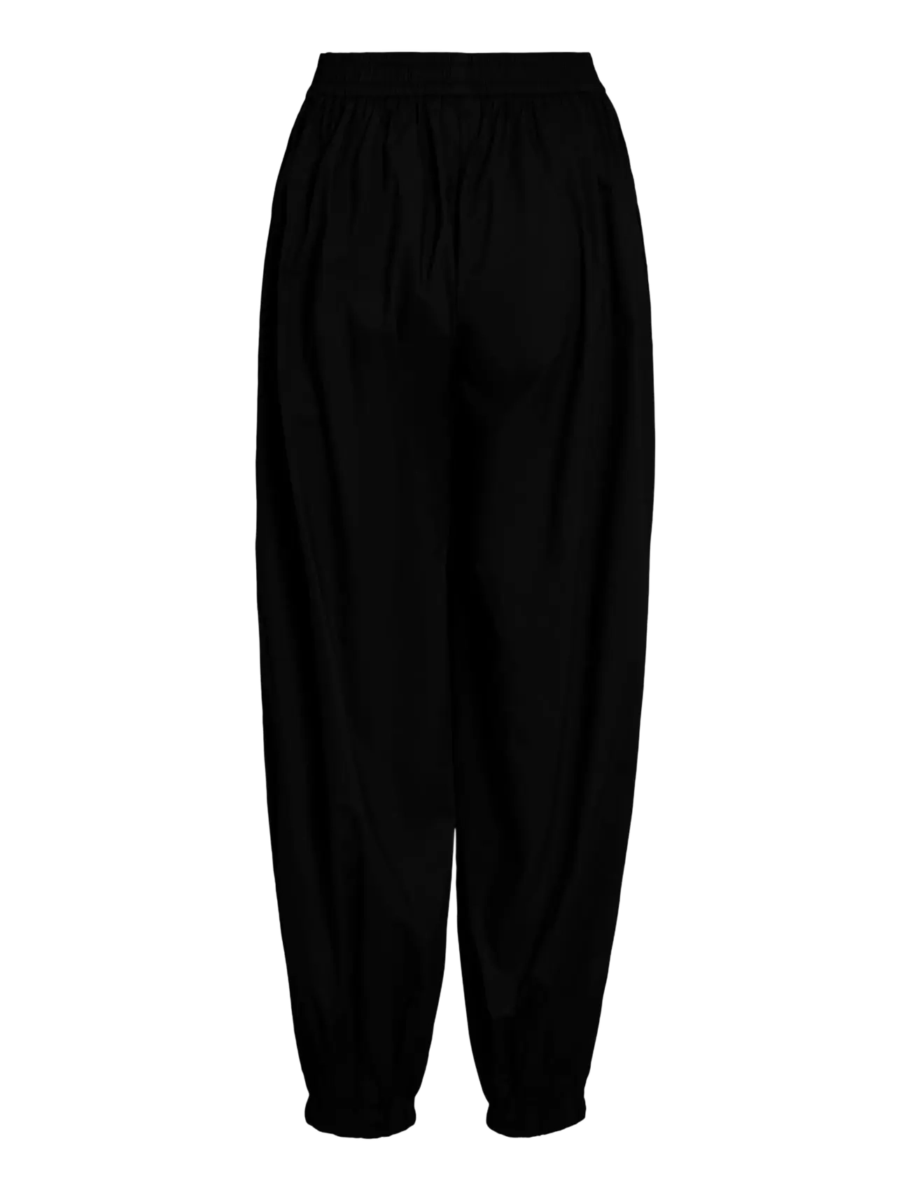 Vila - VIEMILIE HW PARACHUTE PANTS - laia säärega püksid - black - 2