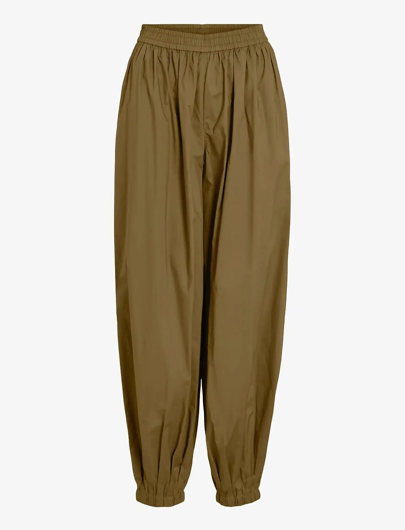 Vila - VIEMILIE HW PARACHUTE PANTS - wide leg trousers - dark olive - 0