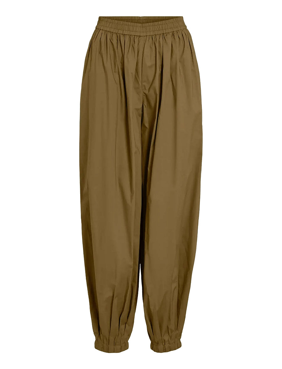 Vila - VIEMILIE HW PARACHUTE PANTS - bukser med brede ben - dark olive - 1