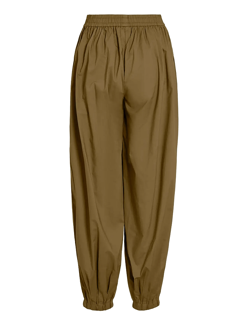 Vila - VIEMILIE HW PARACHUTE PANTS - wide leg trousers - dark olive - 1