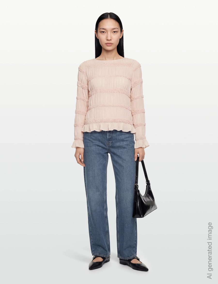Vila - VILOLA L/S TOP /LR - langærmede bluser - cherry blossom - 0