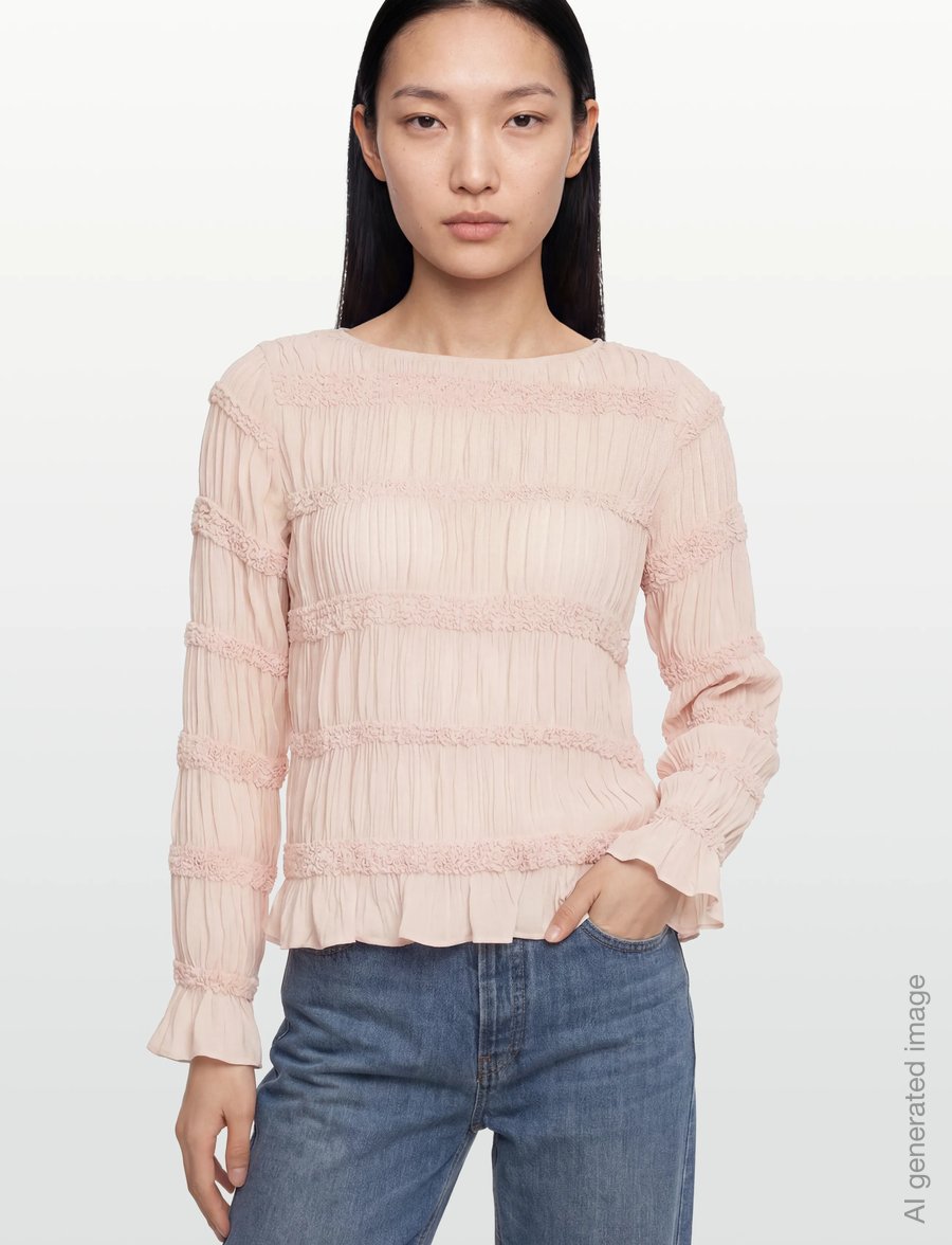 Vila - VILOLA L/S TOP /LR - langærmede bluser - cherry blossom - 3