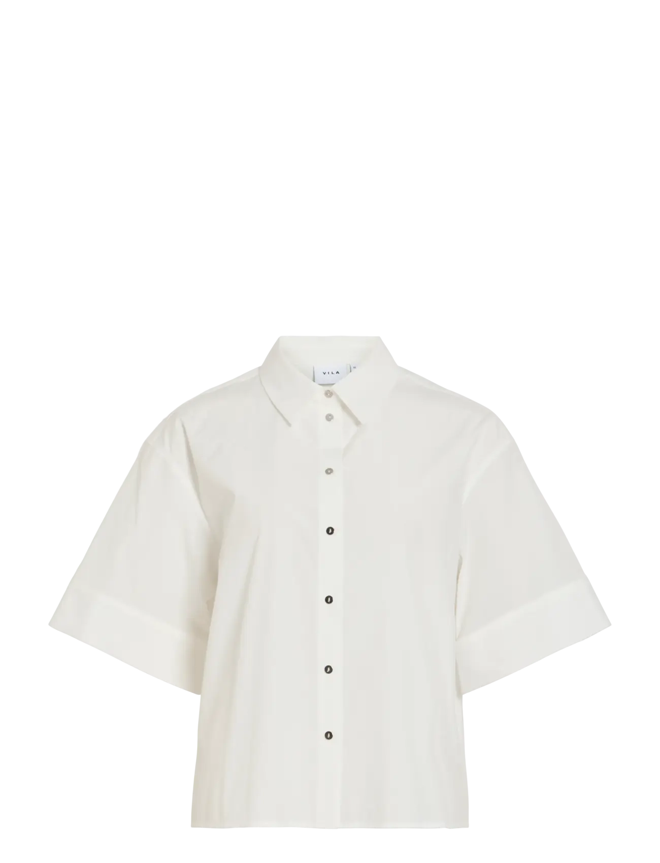 Vila VIBELFIE 3/4 SHIRT/BFS - Blouses & Shirts - SNOW WHITE / white