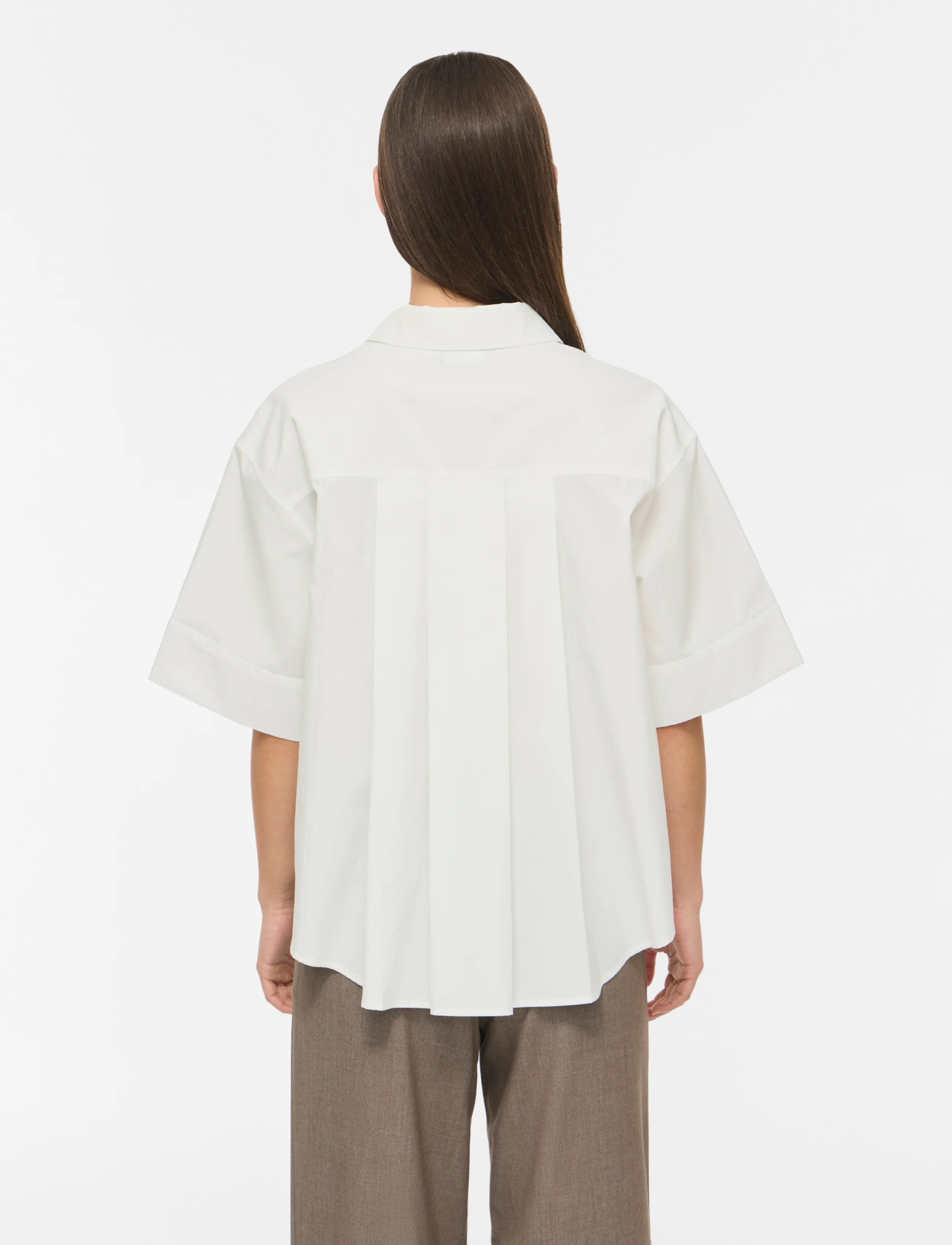 Vila - VIBELFIE 3/4 SHIRT/BFS - snow white - 3