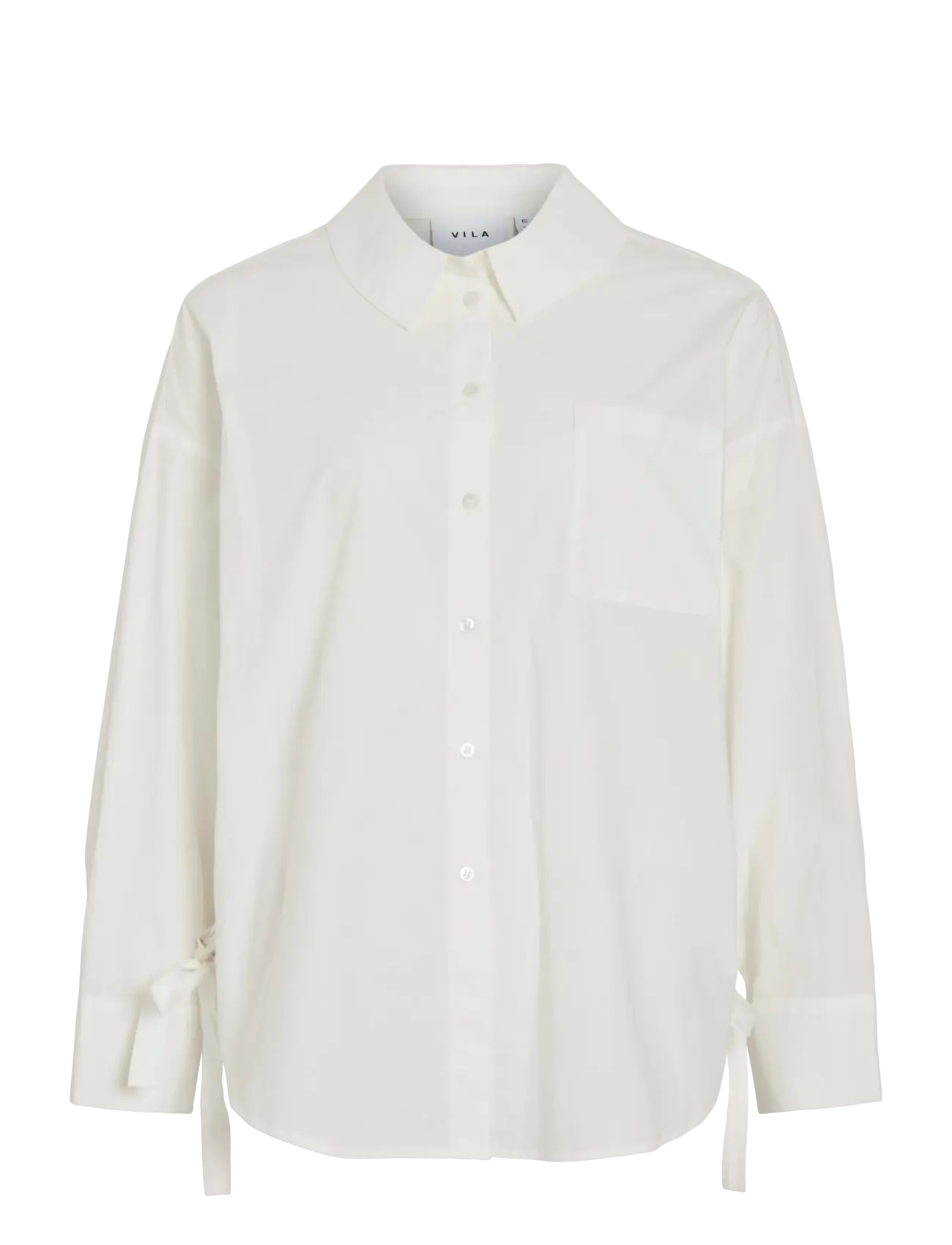 VILA Visiji L/S Lacing Shirt Weiß - 36 - Damen