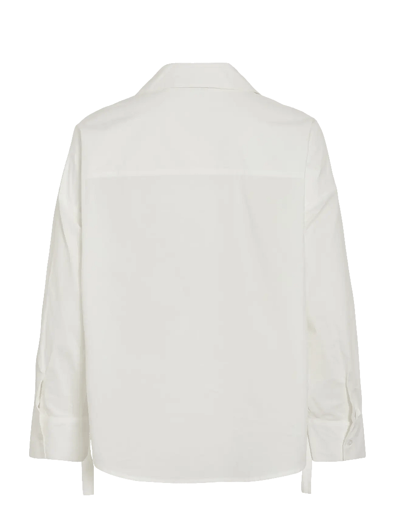 Vila - VISIJI L/S LACING SHIRT - pikkade varrukatega särgid - cloud dancer - 2