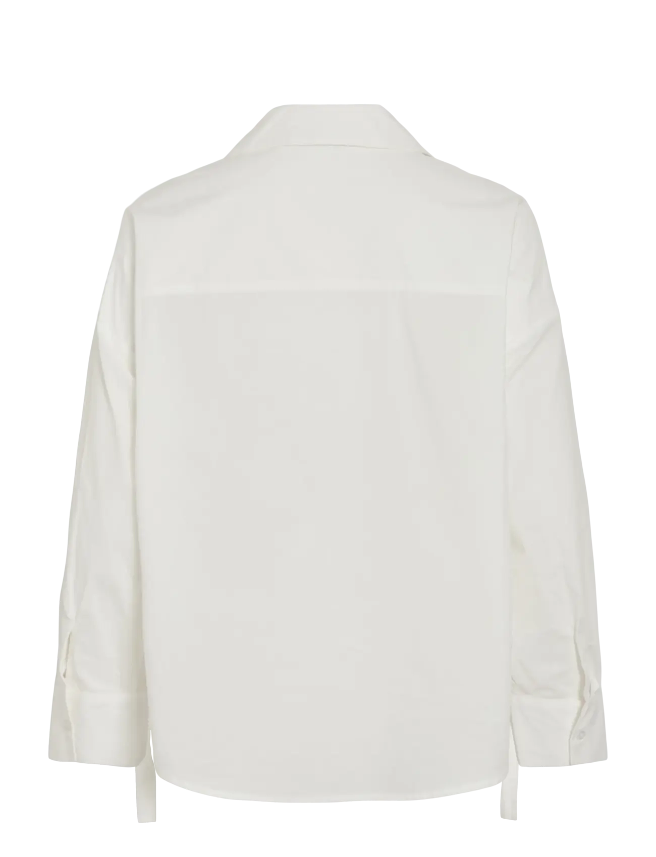 Vila - VISIJI L/S LACING SHIRT - long-sleeved shirts - cloud dancer - 2