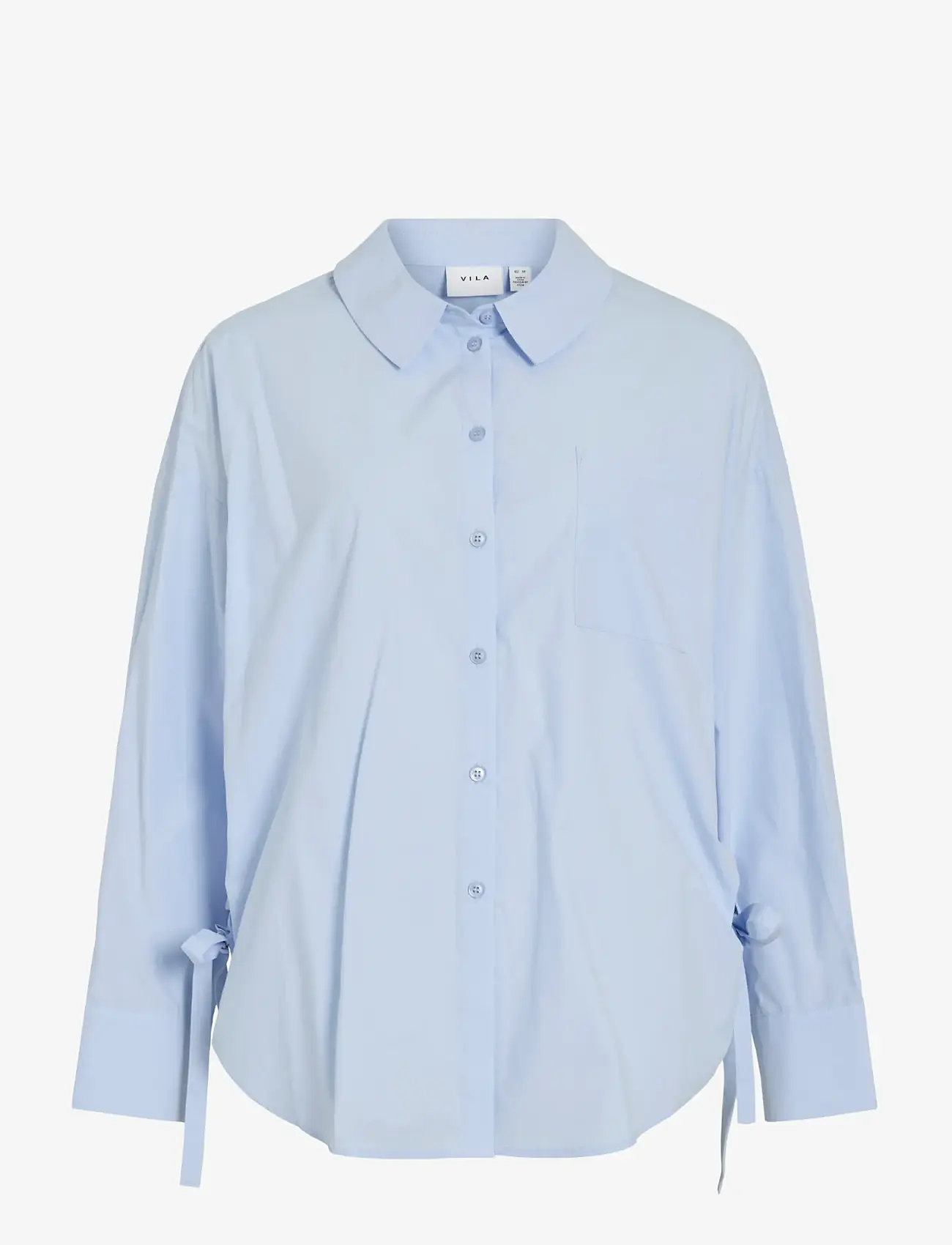 Vila - VISIJI L/S LACING SHIRT - pikkade varrukatega särgid - nantucket breeze - 1