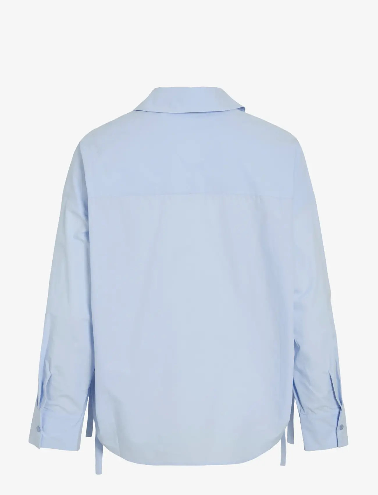 Vila - VISIJI L/S LACING SHIRT - pikkade varrukatega särgid - nantucket breeze - 2