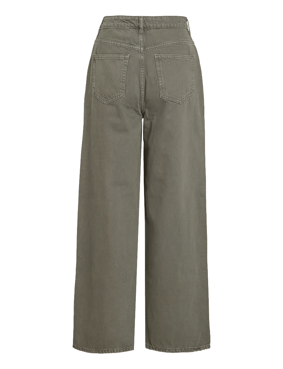 Vila - VIFREYA HW COLOR WASHED JEANS ALEX - balsam green - 2