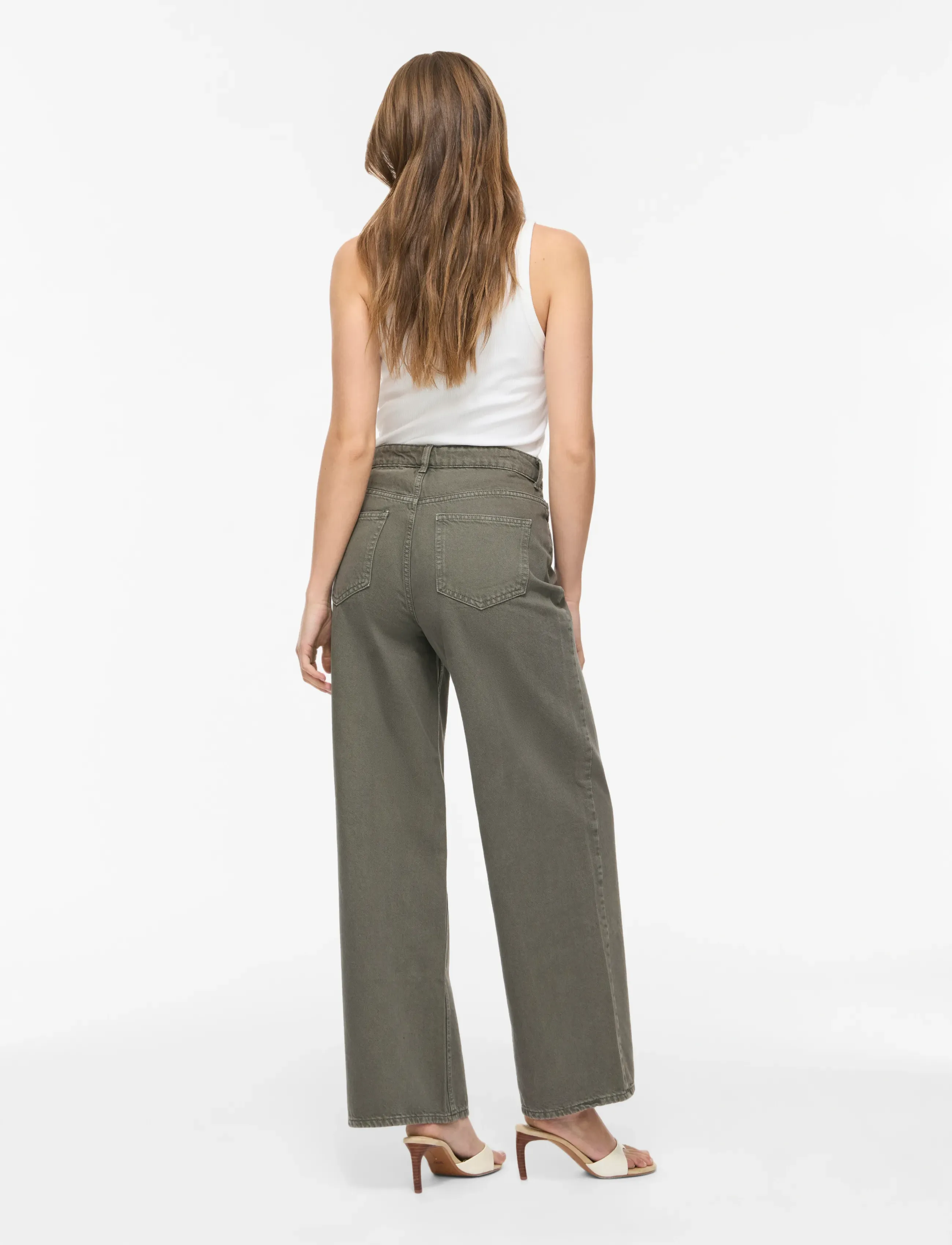 Vila - VIFREYA HW COLOR WASHED JEANS ALEX - balsam green - 3