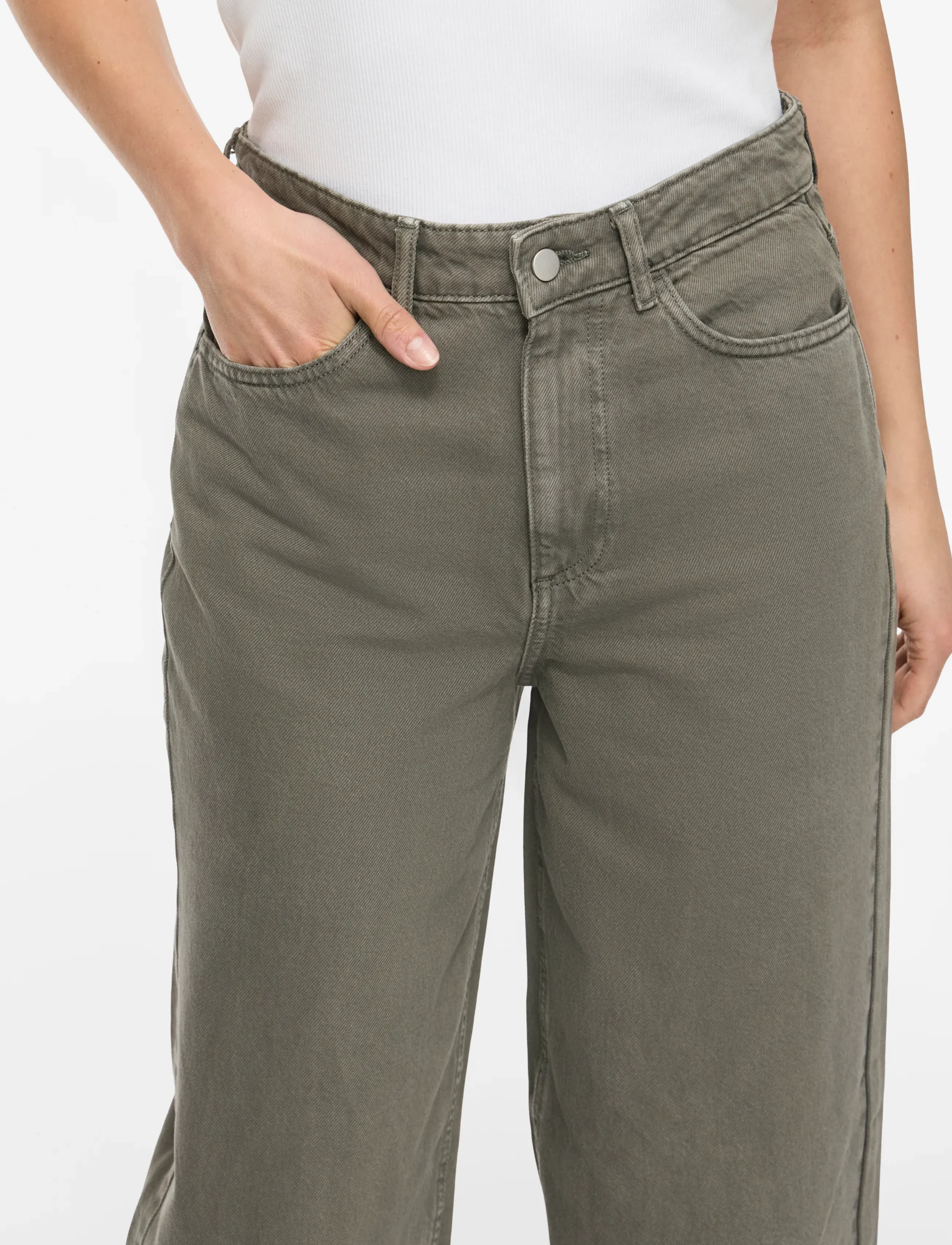 Vila - VIFREYA HW COLOR WASHED JEANS ALEX - balsam green - 5