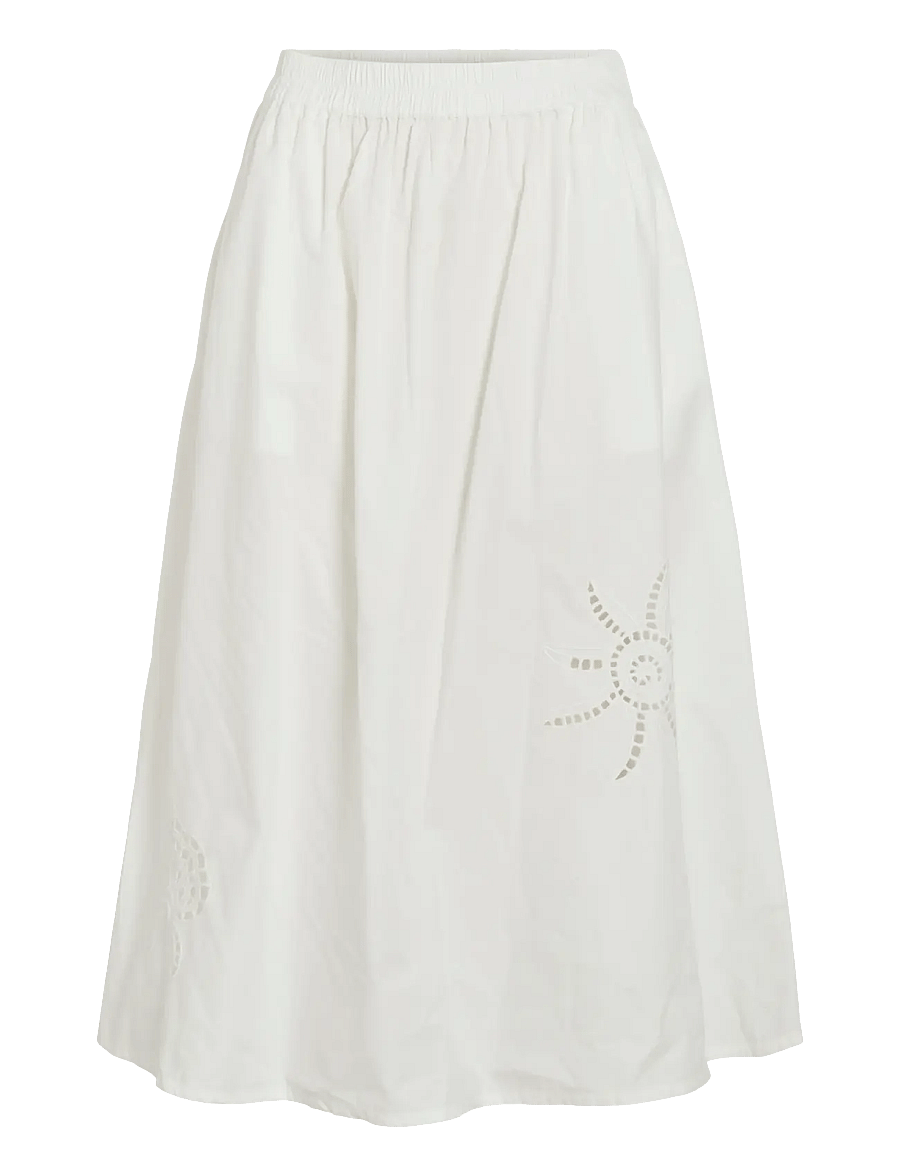 Vila - VILAYKI MIDI SKIRT/BFS - midi-röcke - snow white - 1