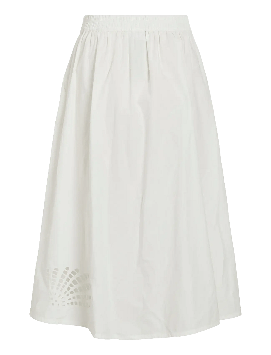 Vila - VILAYKI MIDI SKIRT/BFS - midi-röcke - snow white - 2