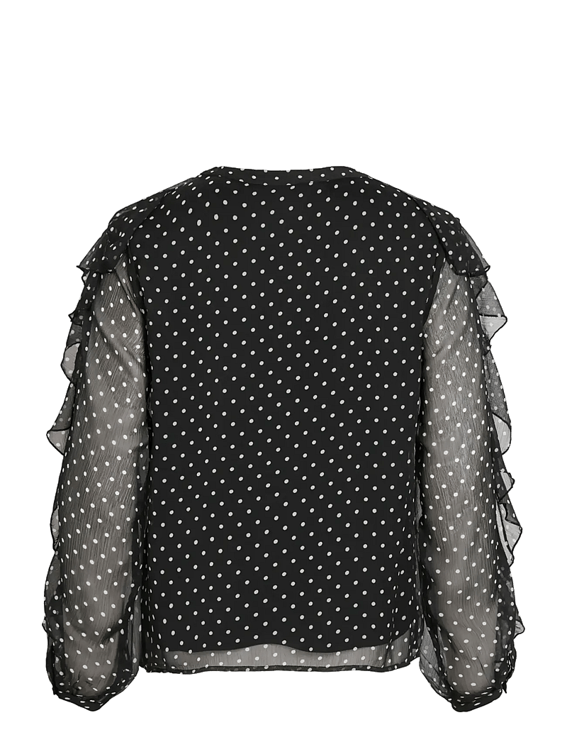 Vila - VIHARLEY L/S TOP - langärmlige blusen - black - 2