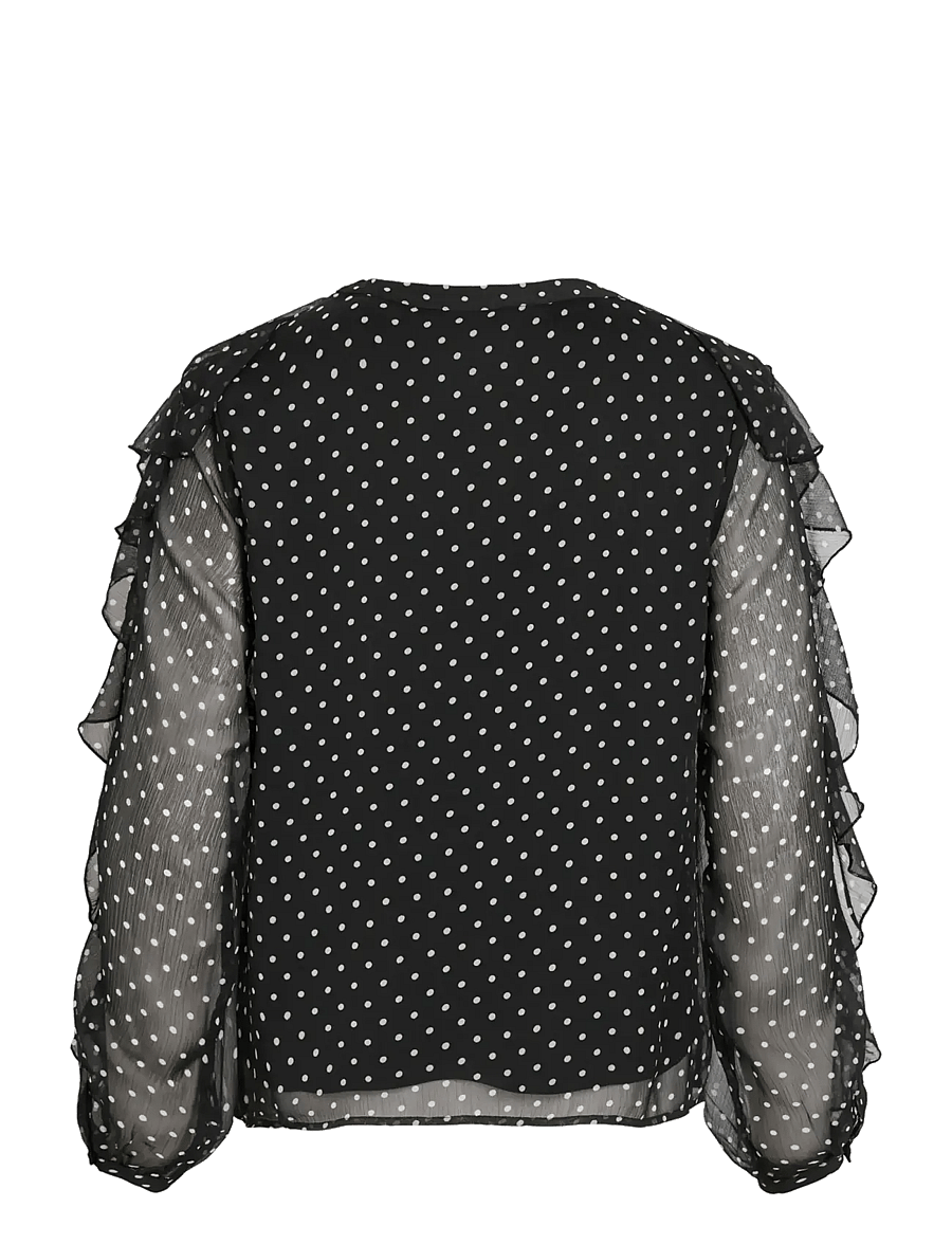Vila - VIHARLEY L/S TOP - black - 2