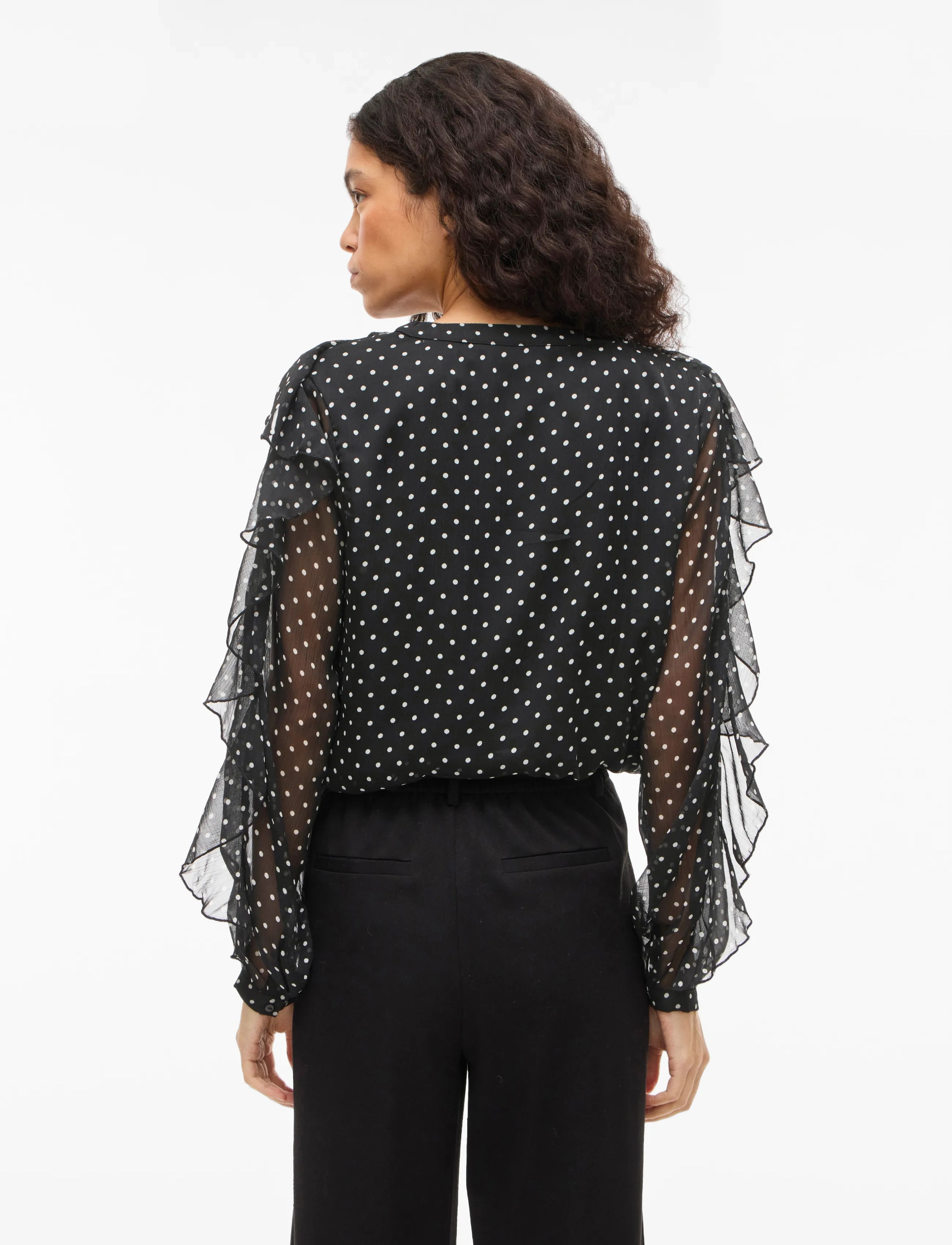 Vila - VIHARLEY L/S TOP - black - 3