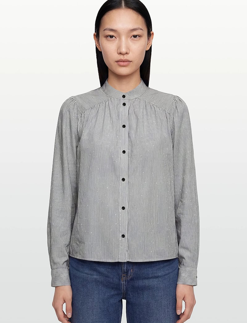 Vila - VICLEMA L/S FLOUNCE SHIRT - langärmlige hemden - cloud dancer - 3