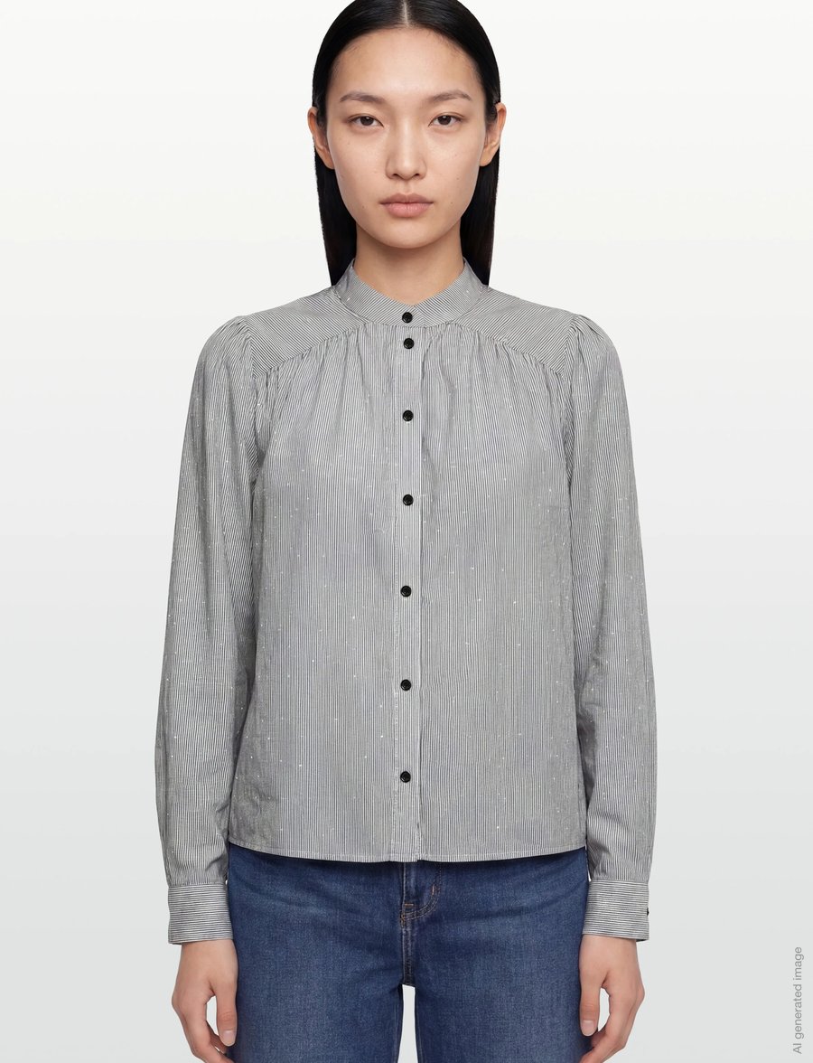 Vila - VICLEMA L/S FLOUNCE SHIRT - langärmlige hemden - cloud dancer - 3