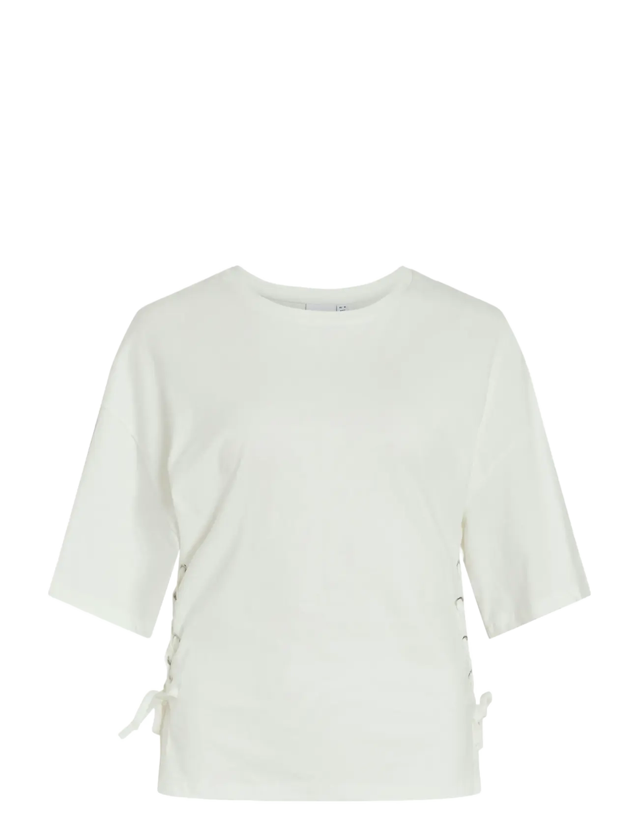 Vila VIEPIMA S/S TOP - T-paidat & topit - CLOUD DANCER / cream