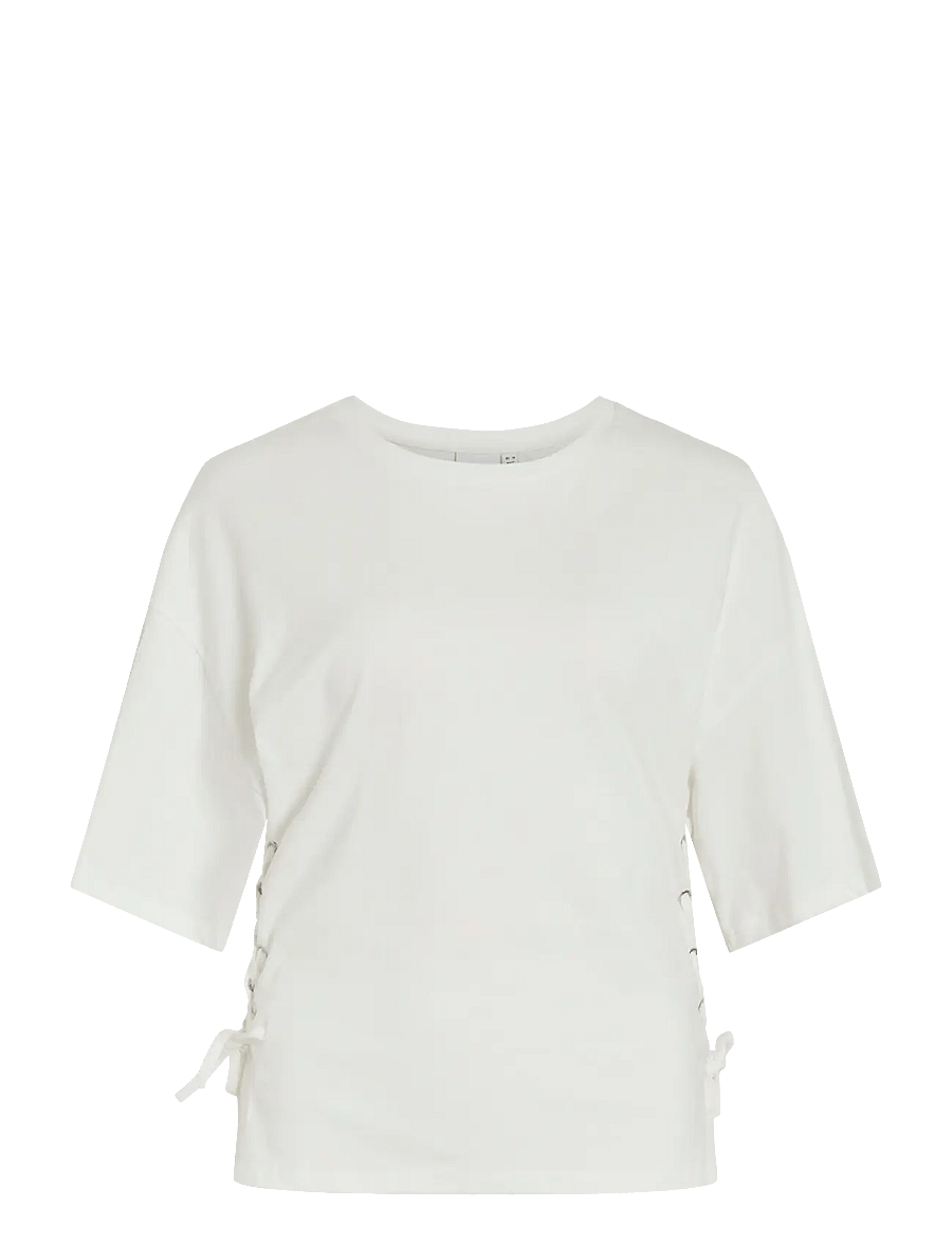 Vila - VIEPIMA S/S TOP - t-shirts - cloud dancer - 1