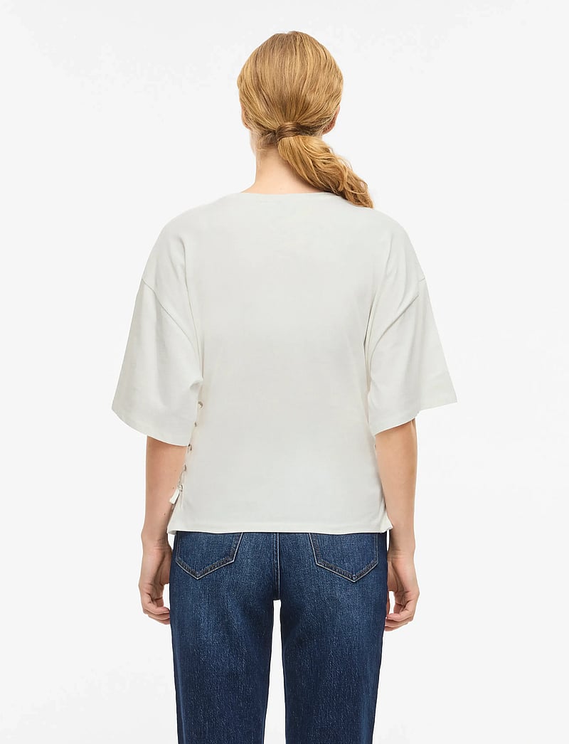 Vila - VIEPIMA S/S TOP - t-shirts - cloud dancer - 3