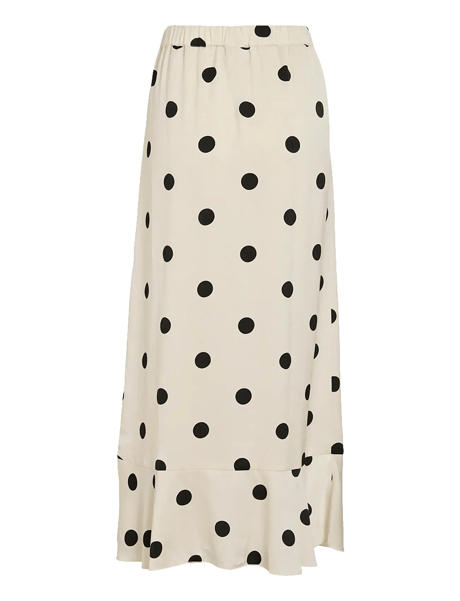 Vila - VICLAIRE HW FLOUNCH ANKLE SKIRT RO - wrap skirts - birch - 1