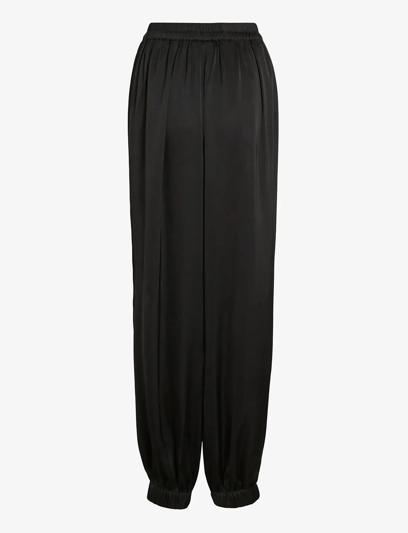 Vila - VINELA LOOSE PANTS - laia säärega püksid - black - 2