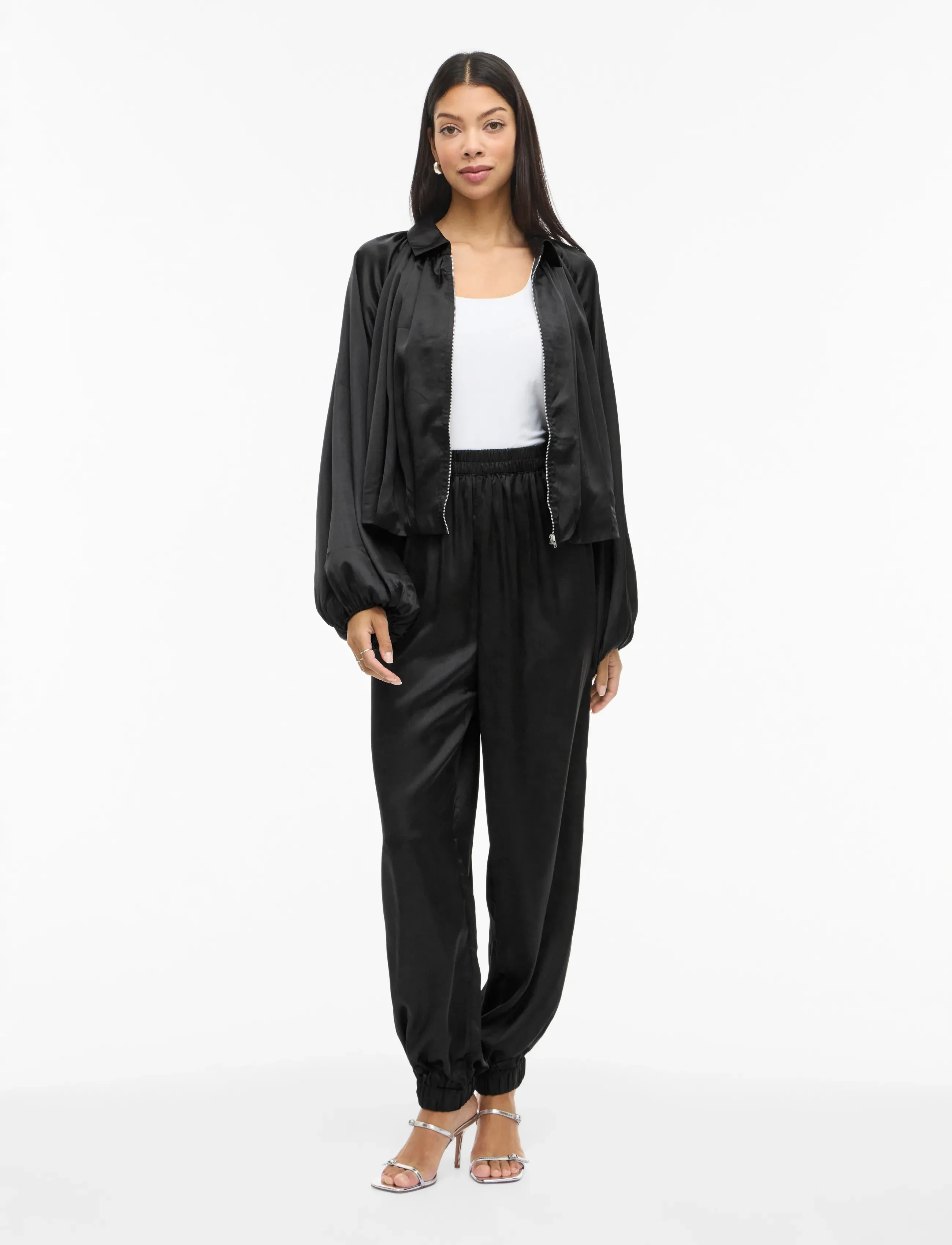Vila - VINELA LOOSE PANTS - black - 4