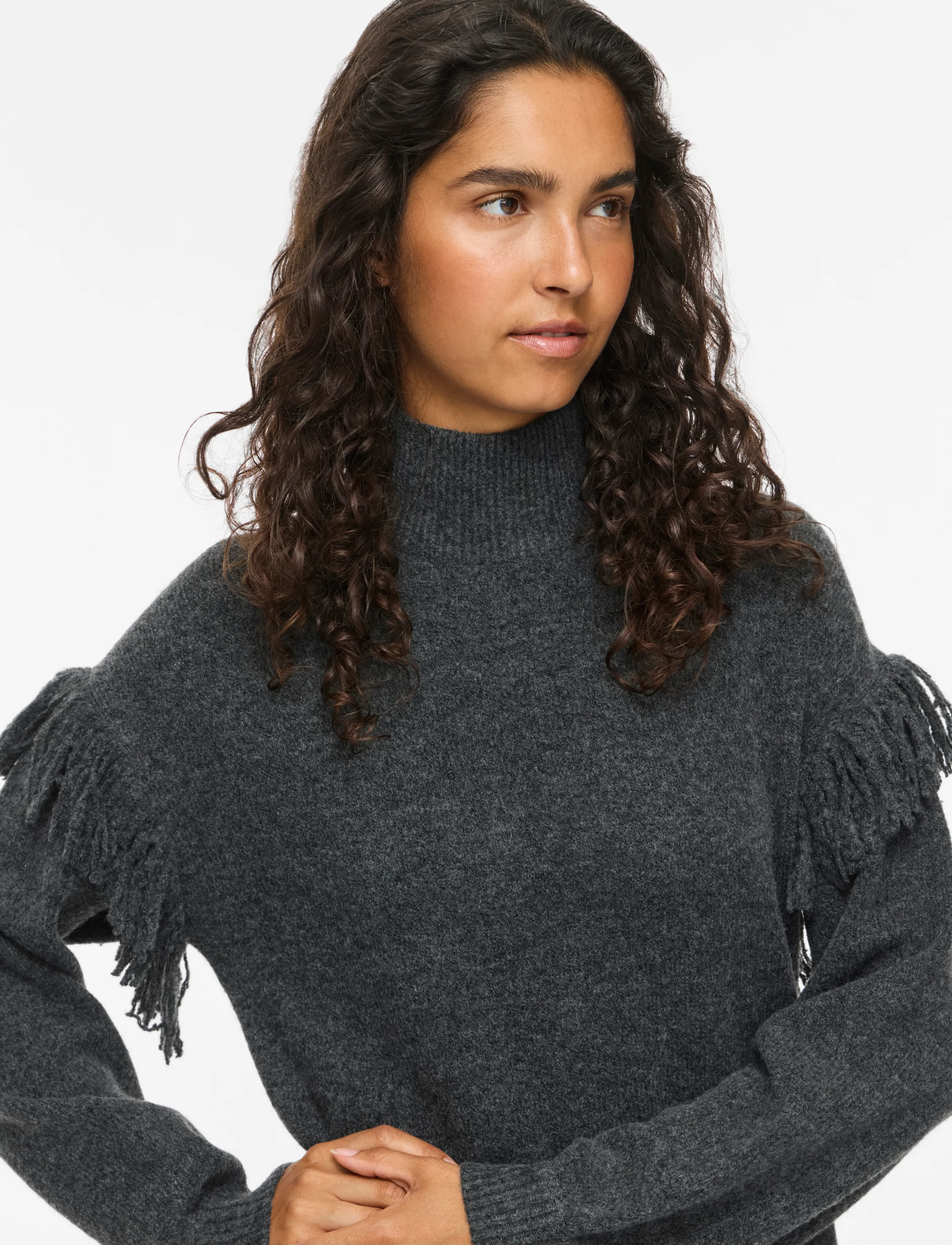 Viadeli Highneck L/S Detail Knit Dress 4