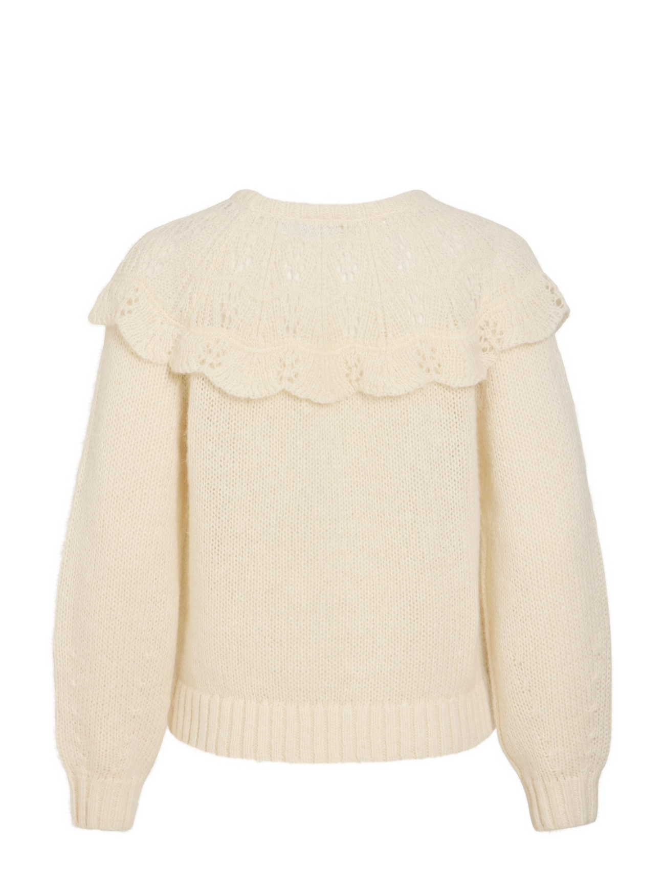 Vila - VIMOYANO O-NECK L/S KNIT TOP/BFS - birch - 2