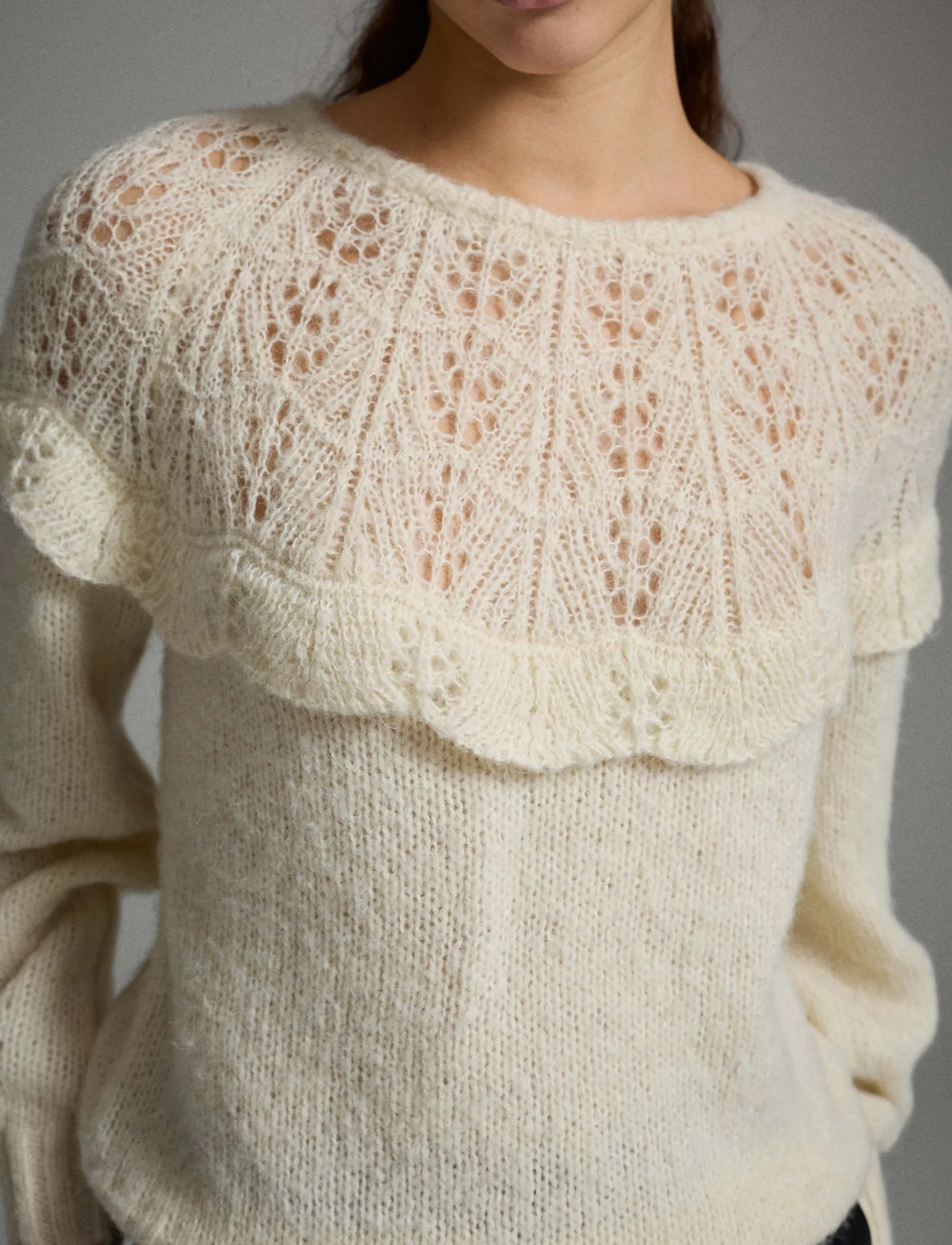 VILA Vimoyano O-Neck L/S Knit Top/Bfs stickade tröjor dam – bild 5
