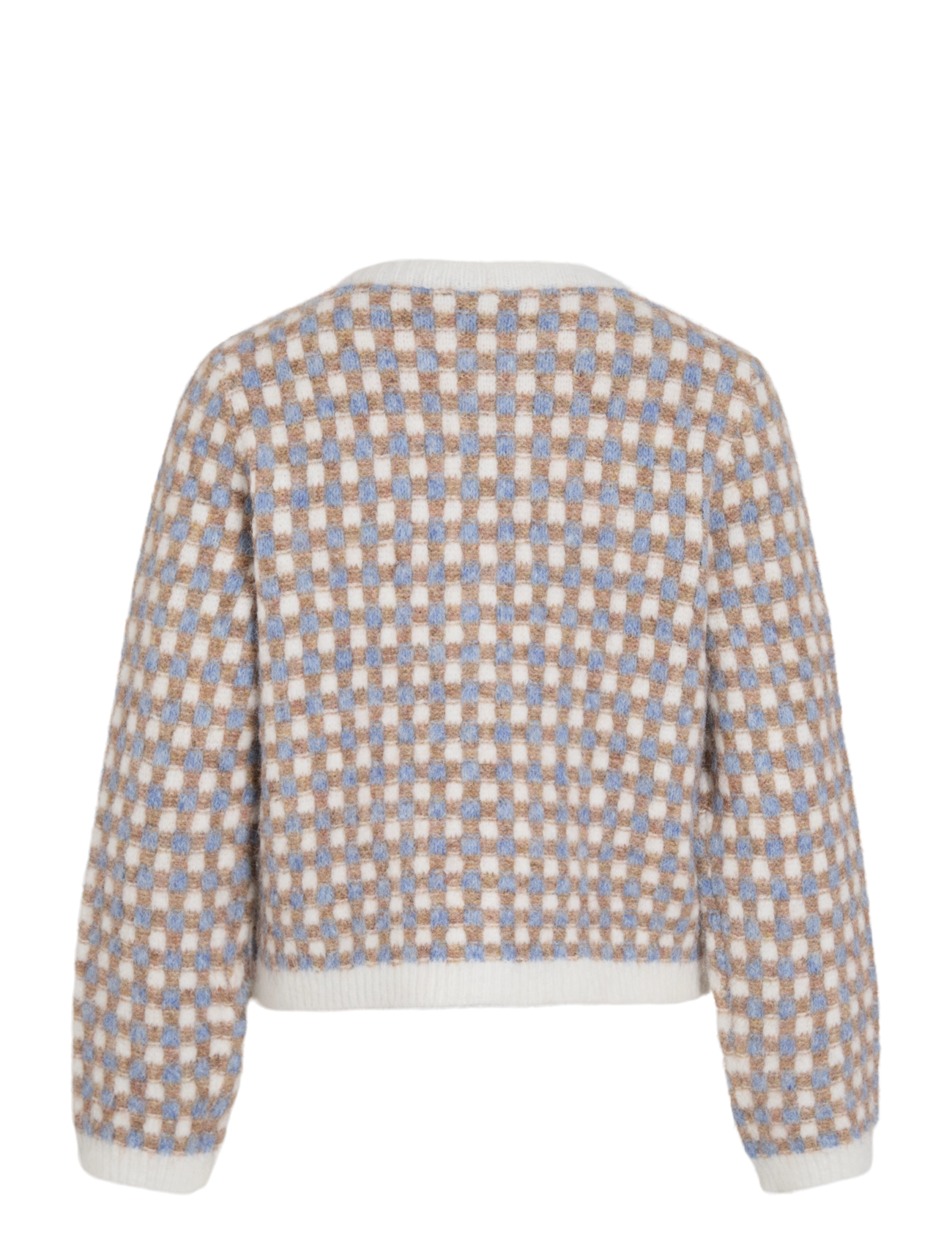 Vila - VIALDIS O-NECK KNIT CARDIGAN/RN - kardiganid - cloud dancer - 1