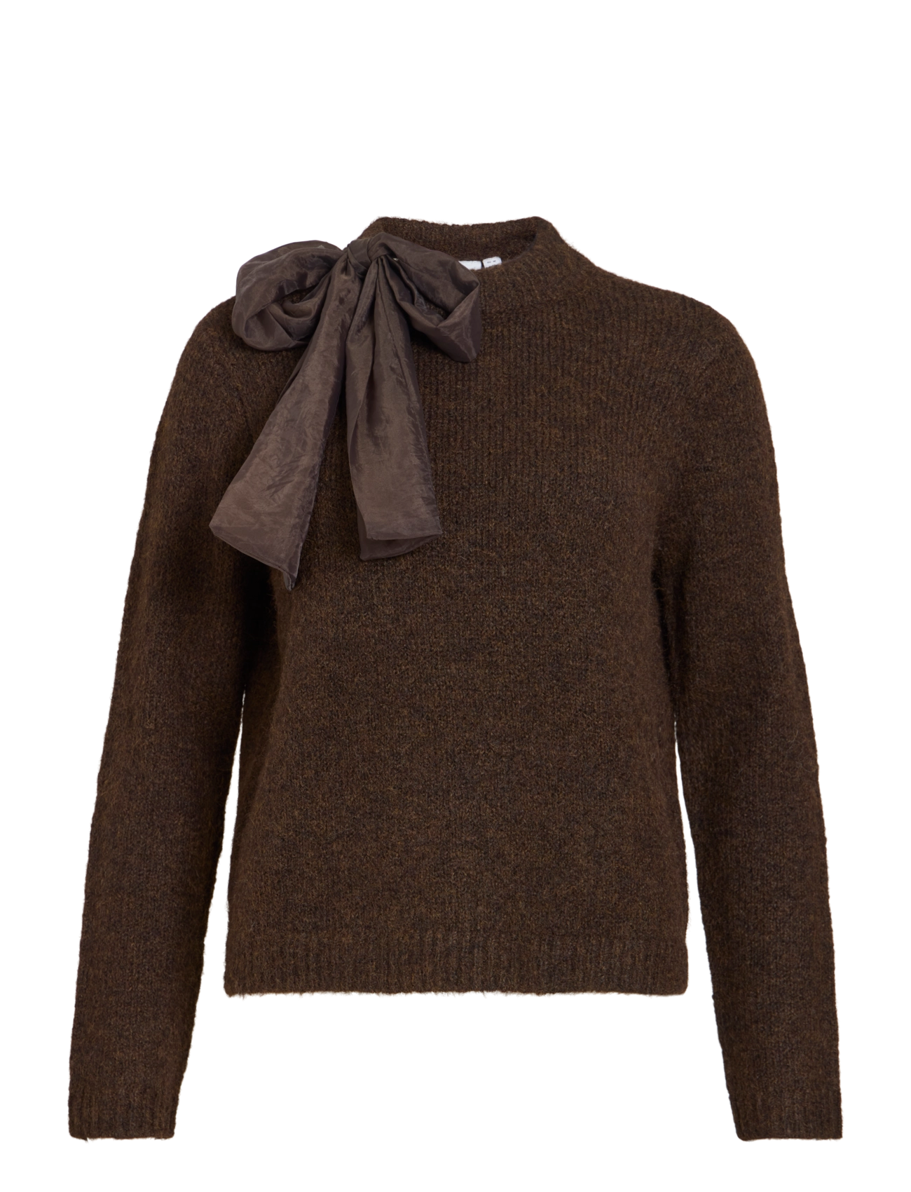Vila VIBOWS HIGHNECK L/S DETAIL KNIT TOP - Neuheiten - COFFEE BEAN / brown