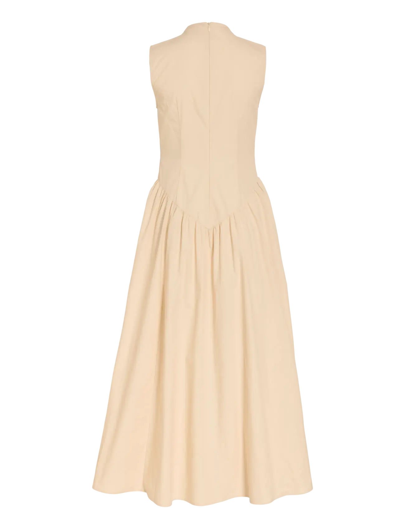 Vila - VITES S/L TURTLENECK ANKLE DRESS/KA - konfirmationstøj - cement - 2