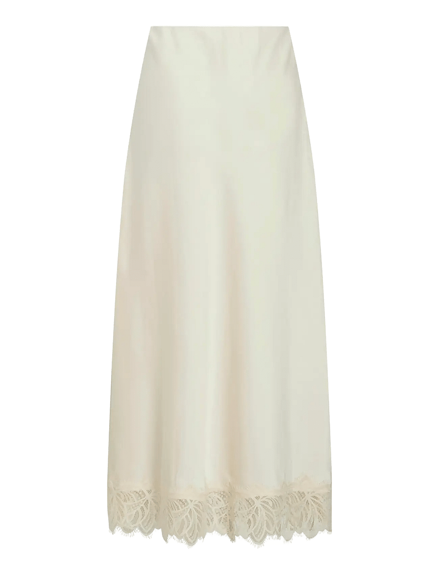 Vila - VILEA ANKLE SKIRT - satiinist seelikud - birch - 2
