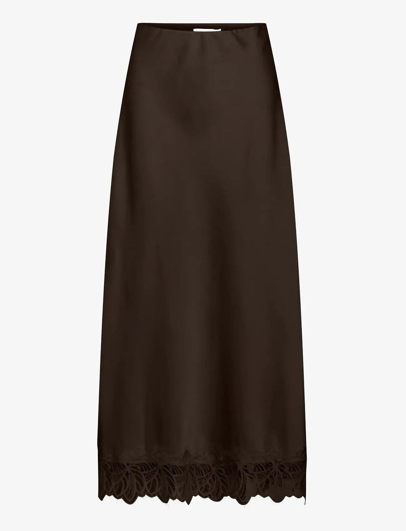 Vila - VILEA ANKLE SKIRT - satinröcke - coffee bean - 0
