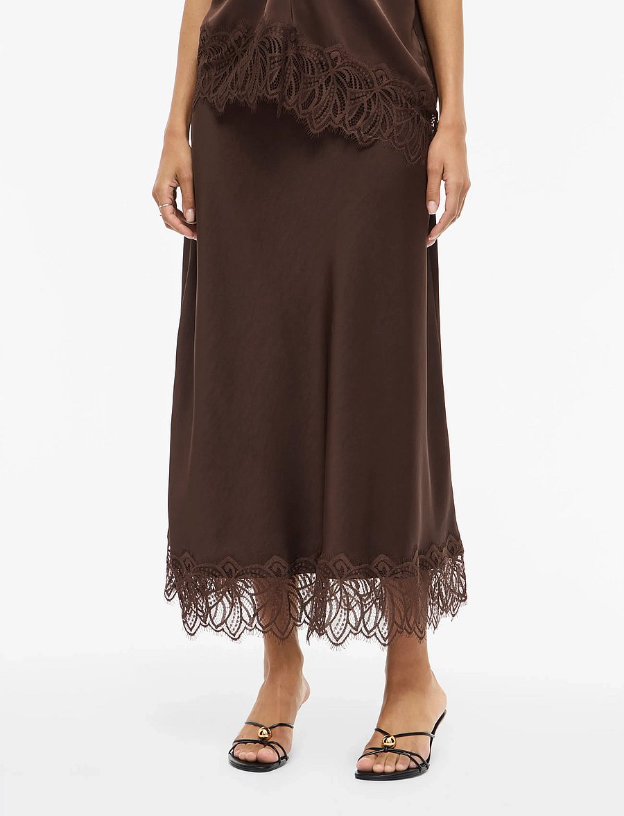 Vila - VILEA ANKLE SKIRT - coffee bean - 0