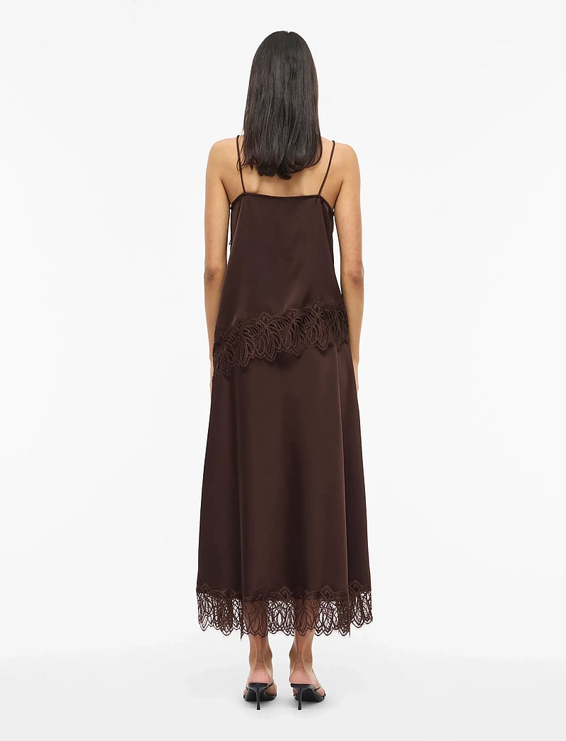 Vila - VILEA ANKLE SKIRT - satinröcke - coffee bean - 3